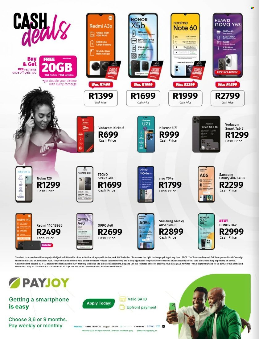 VODACOM specials - From Friday 8 Aug 2025 (2025-08-08 - 2025-09-08) | 24