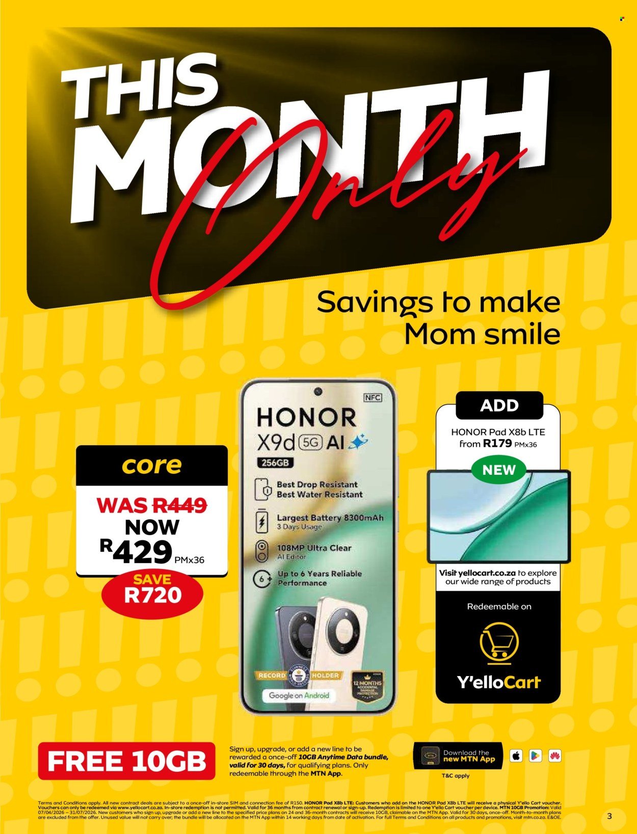 MTN specials - From Thursday 7 May 2026 (2026-05-07 - 2026-06-07) | 3