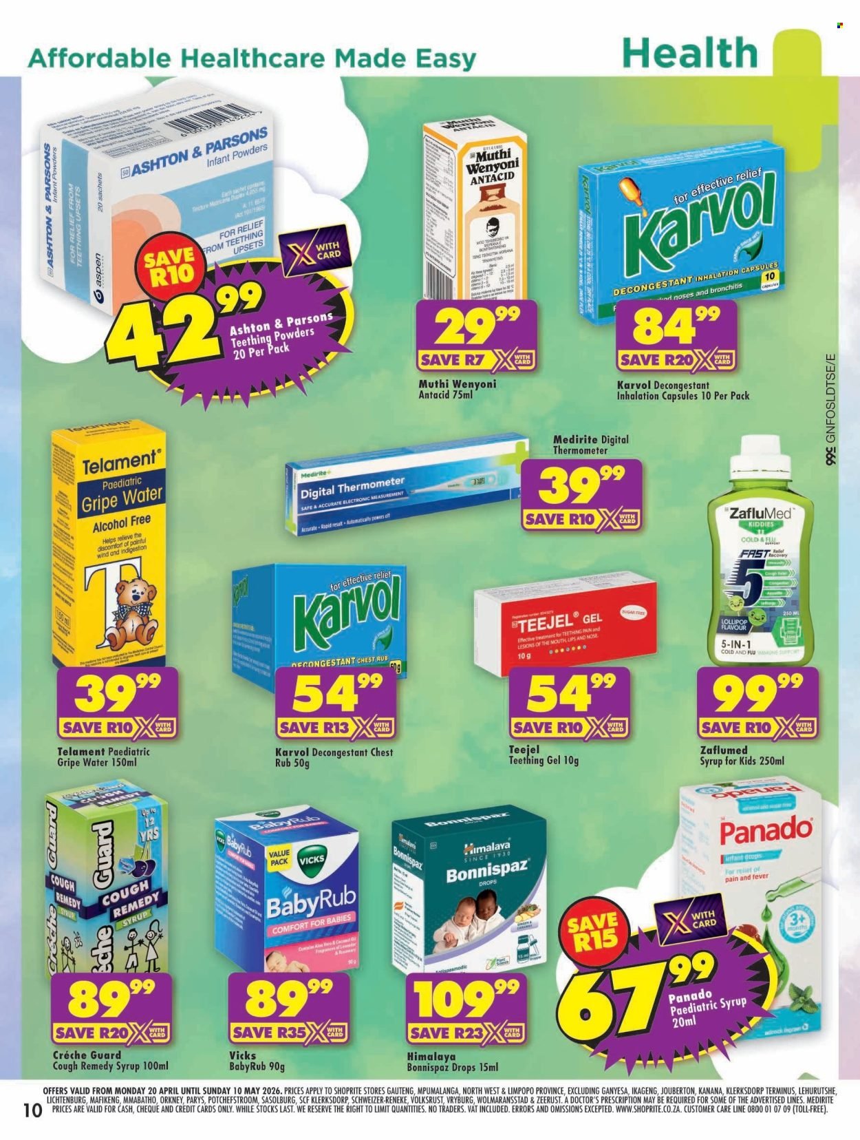 SHOPRITE specials - Baby Savings Gauteng (2026-04-20 - 2026-05-10) | 10