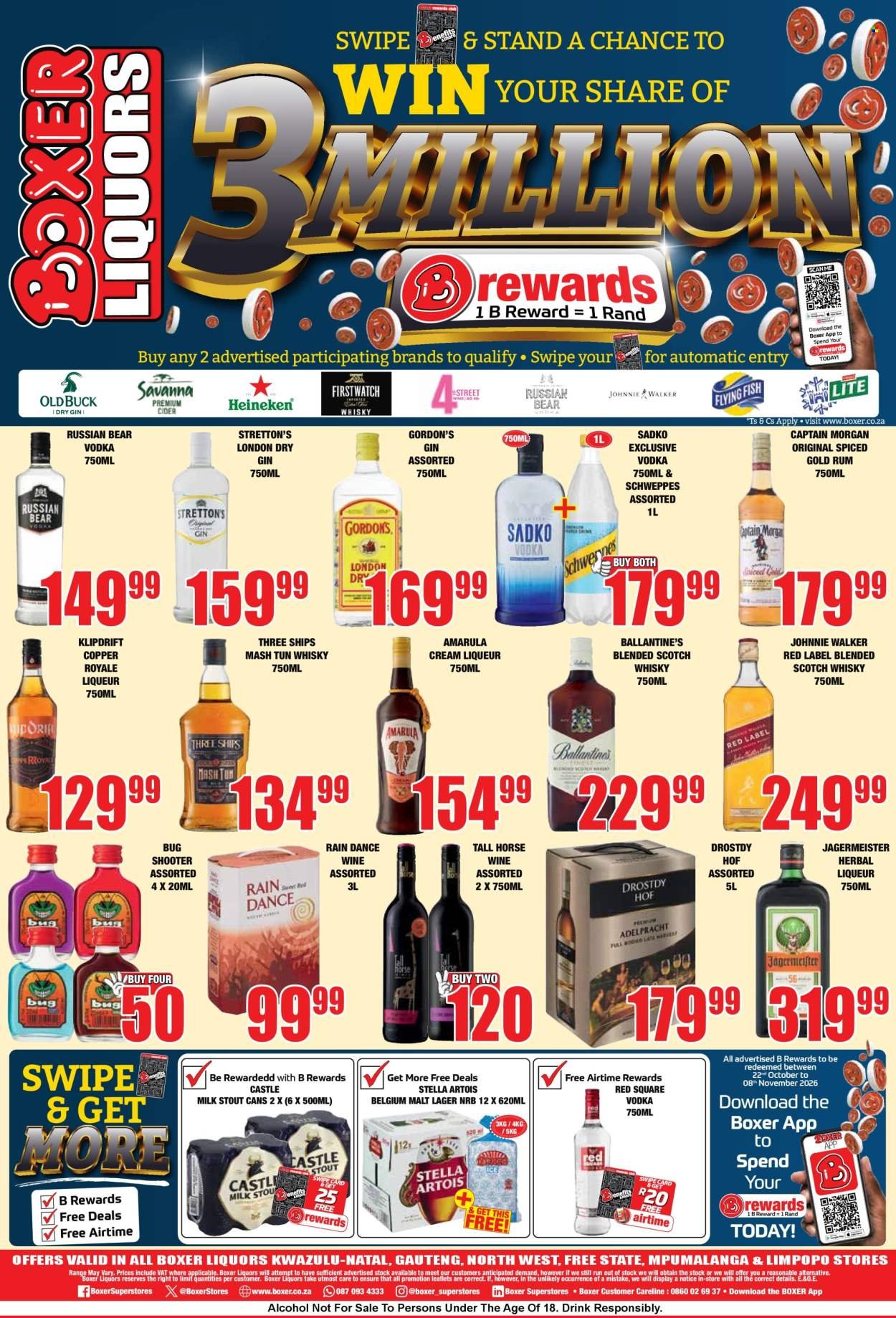 BOXER specials - Liquor october