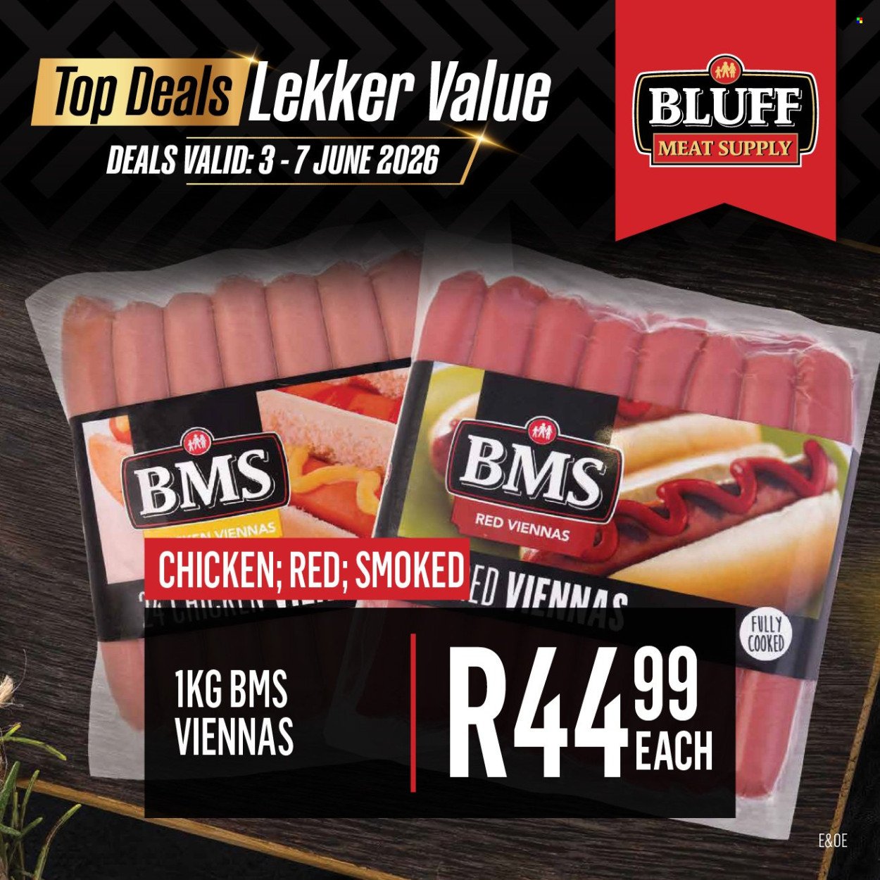 BLUFF MEAT SUPPLY specials - From Wednesday 3 Jun 2026