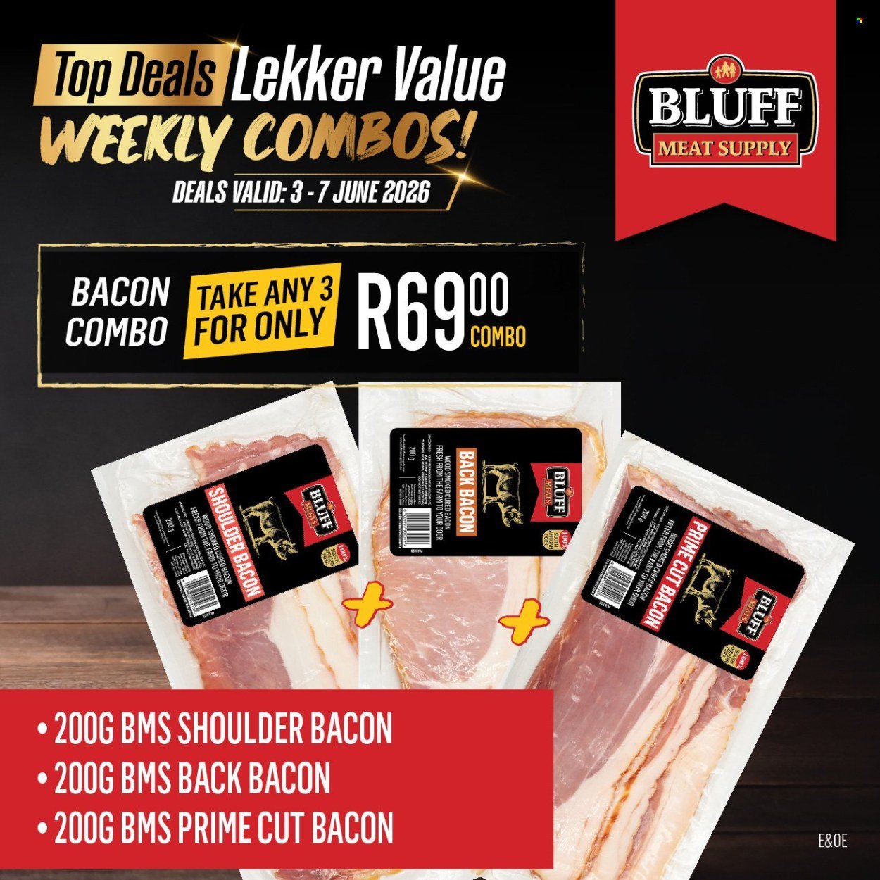 BLUFF MEAT SUPPLY specials - From Wednesday 3 Jun 2026
