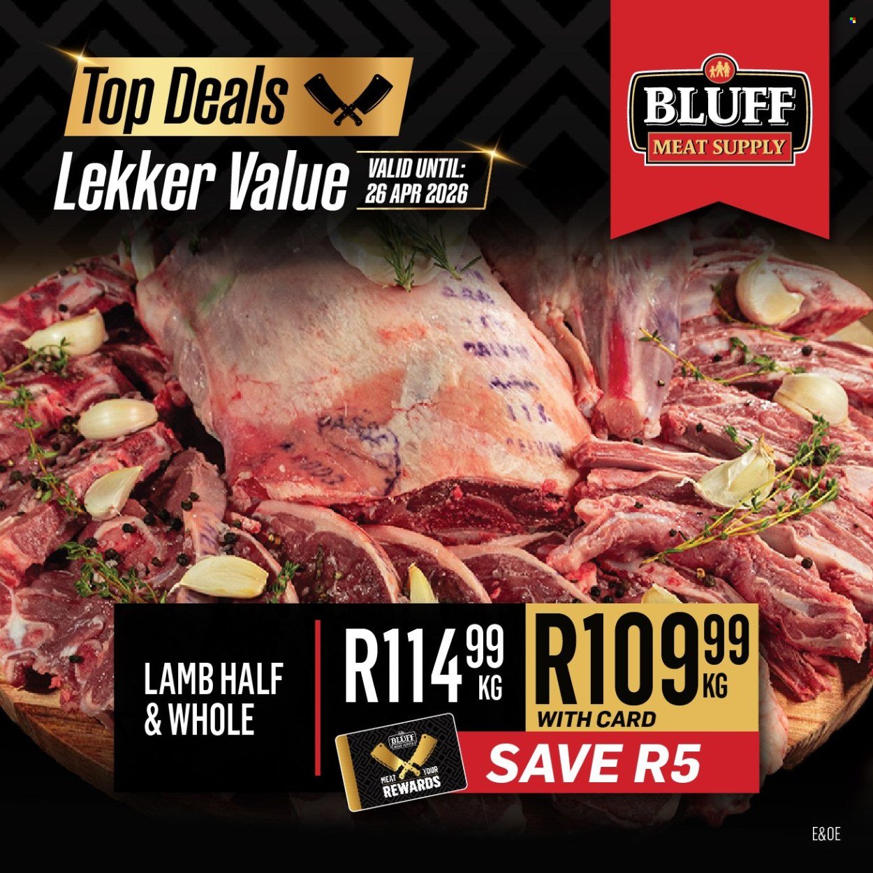 BLUFF MEAT SUPPLY specials - From Monday 20 Apr 2026 (2026-04-20 - 2026-04-26) | 2