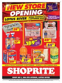 SHOPRITE specials - New Store Opening Leaflet Lotus River