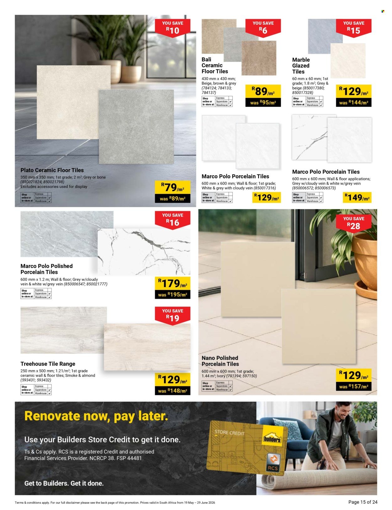 BUILDERS specials - Decor & Lighting Winter