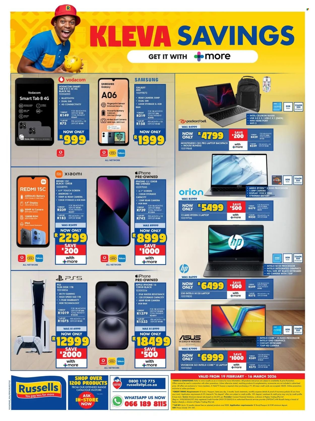 RUSSELLS specials - From Thursday 19 Feb 2026 (2026-02-19 - 2026-03-16) | 12