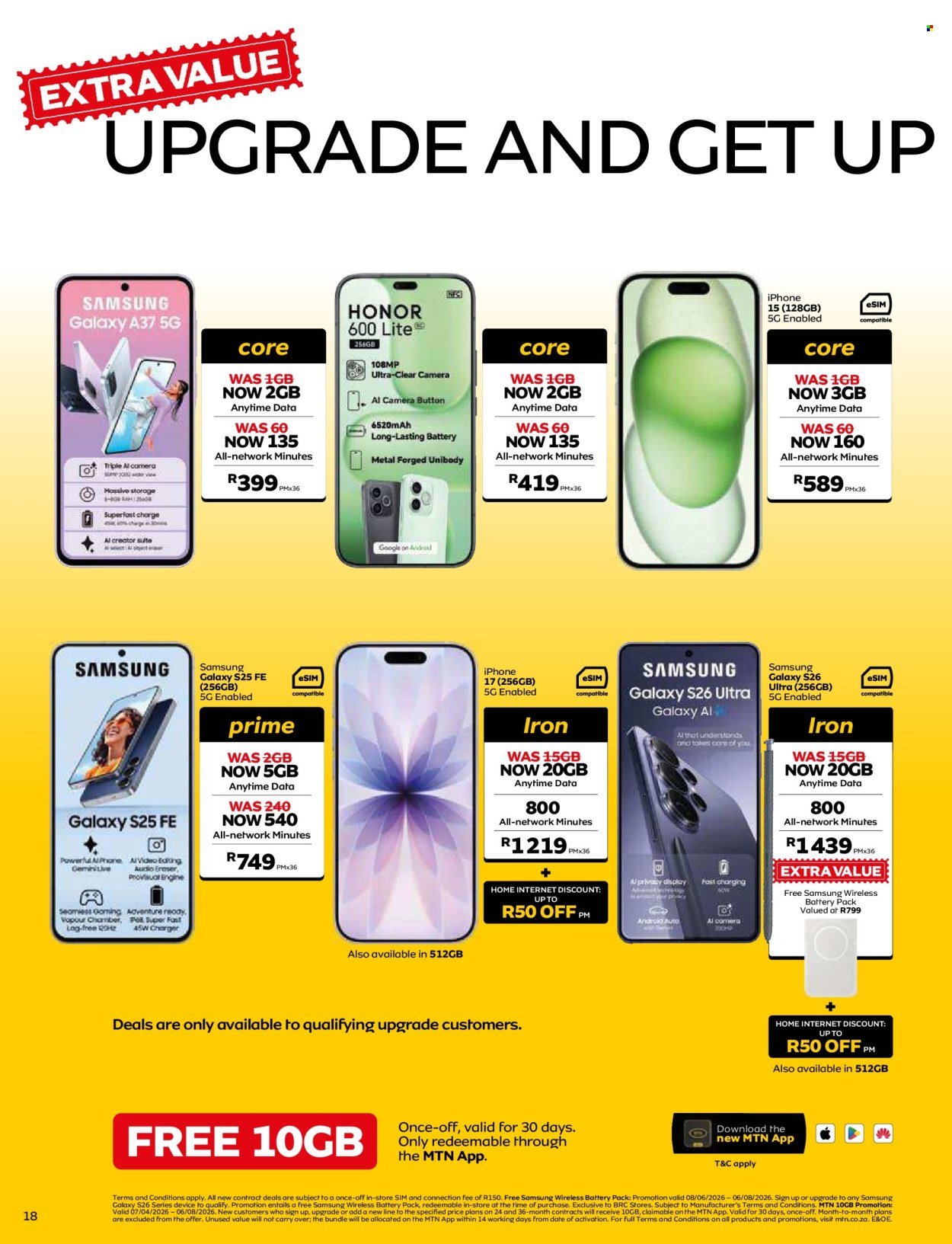 MTN specials - From Tuesday 7 Jul 2026