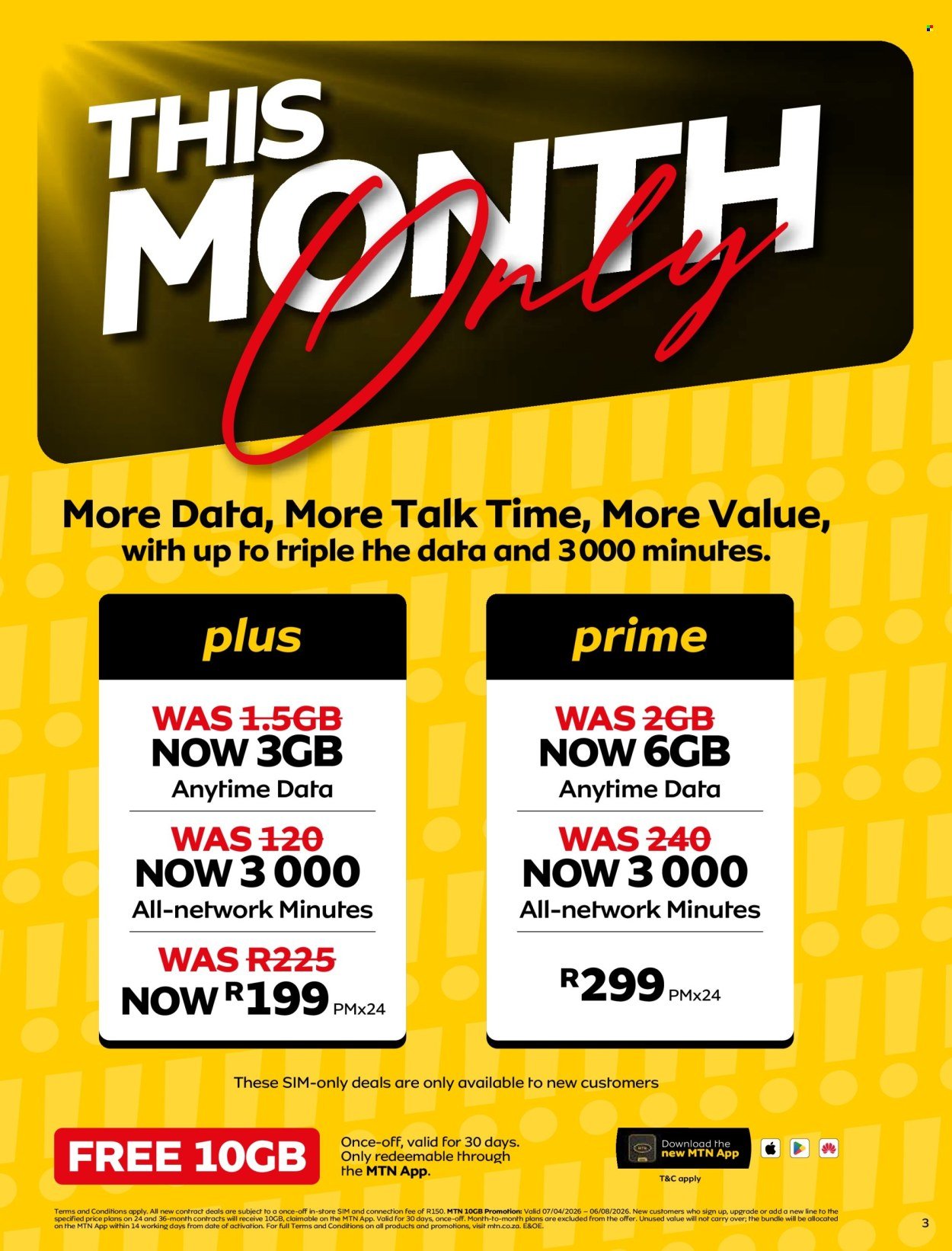 MTN specials - From Tuesday 7 Jul 2026