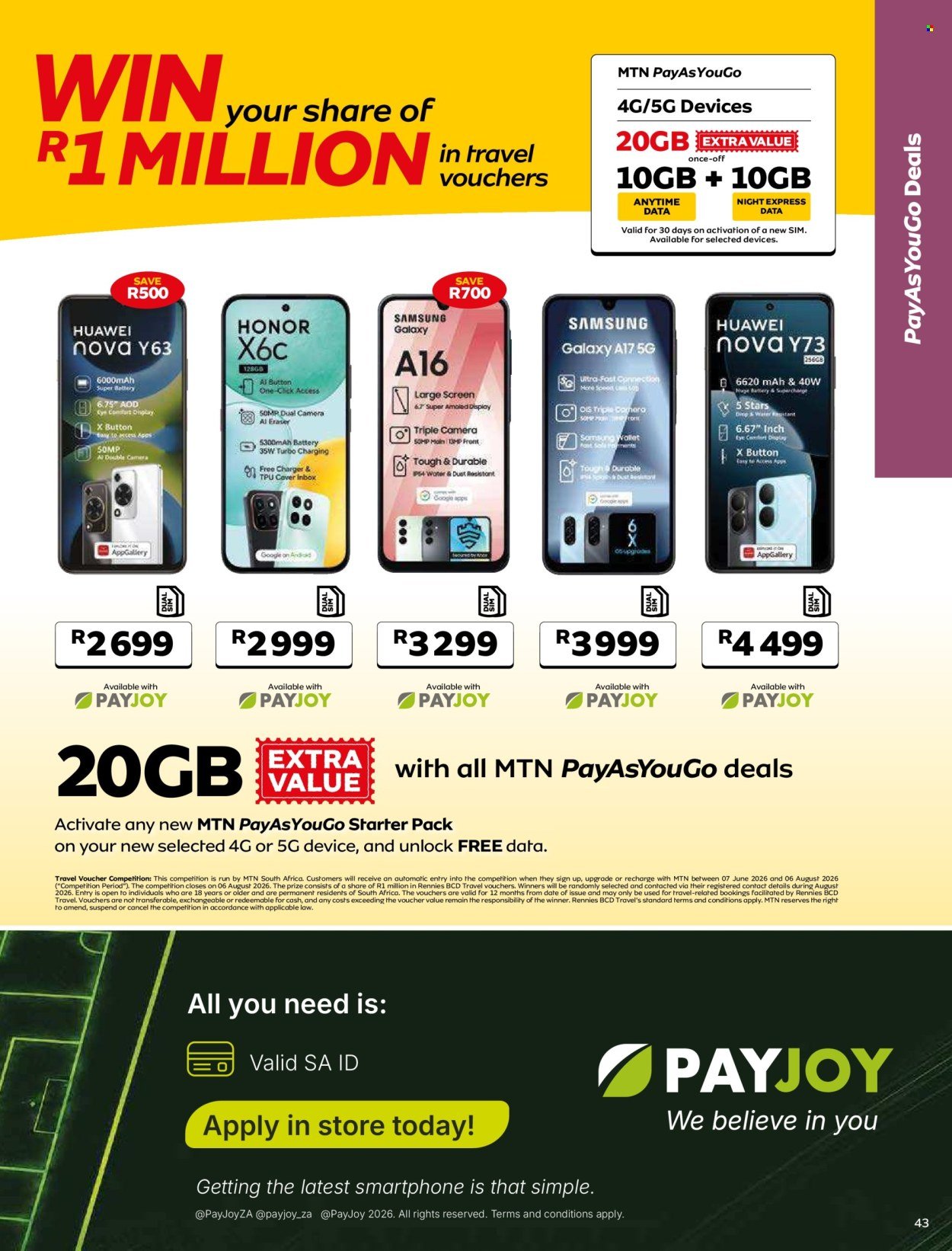 MTN specials - From Tuesday 7 Jul 2026