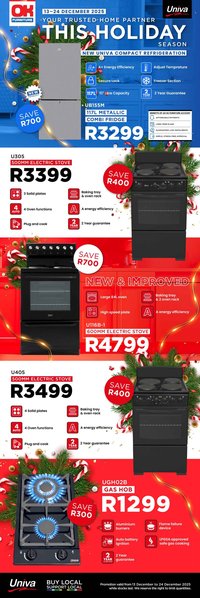 OK FURNITURE specials - From Saturday 13 Dec 2025 (2025-12-13 - 2025-12-24)
