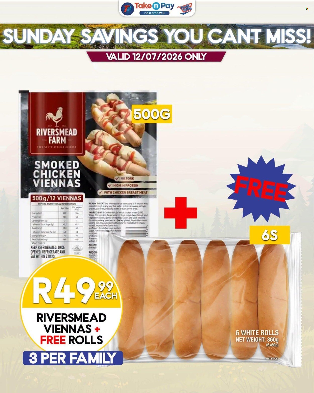 TAKE N PAY specials - From Sunday 19 Jul 2026