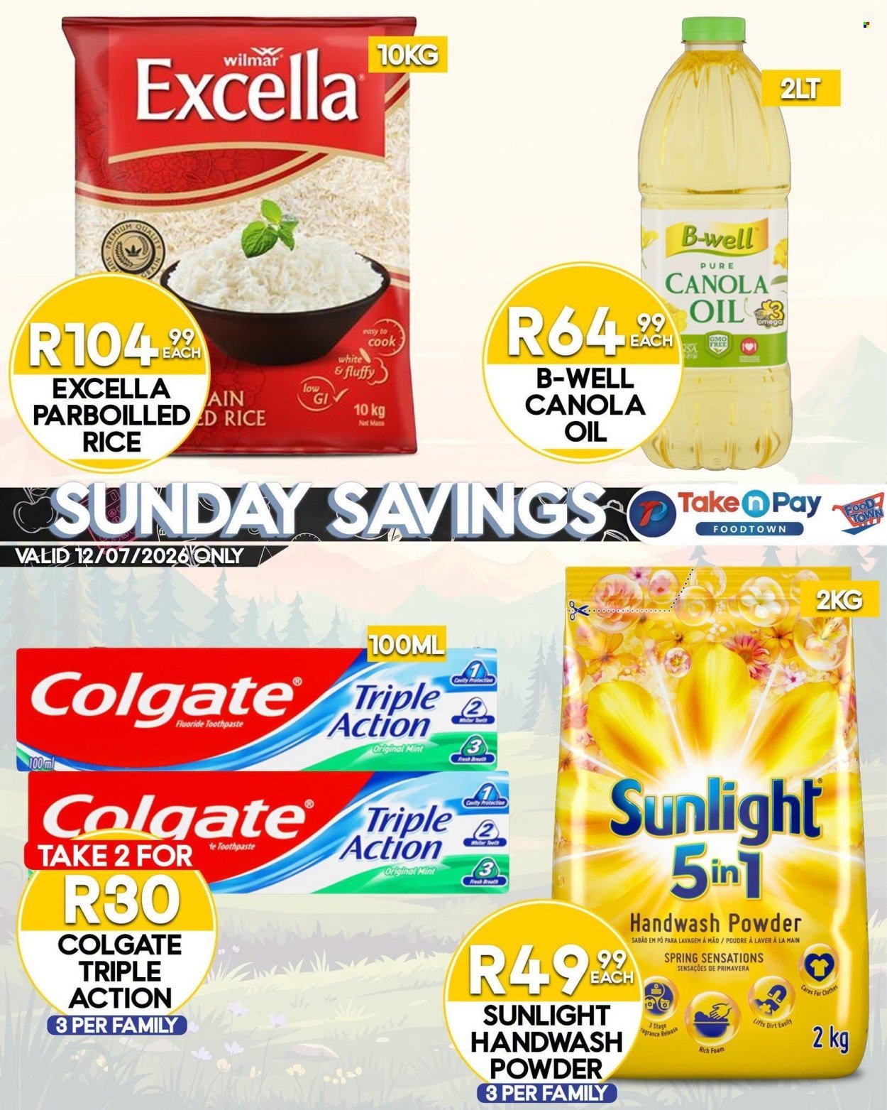 TAKE N PAY specials - From Sunday 19 Jul 2026