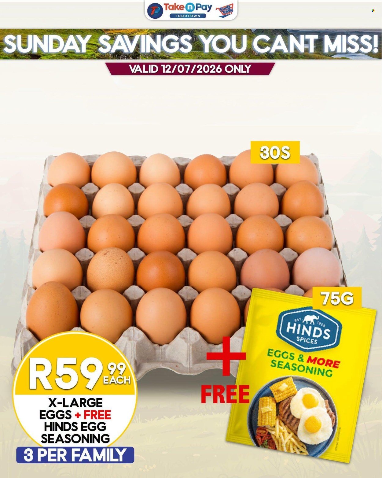 TAKE N PAY specials - From Sunday 19 Jul 2026