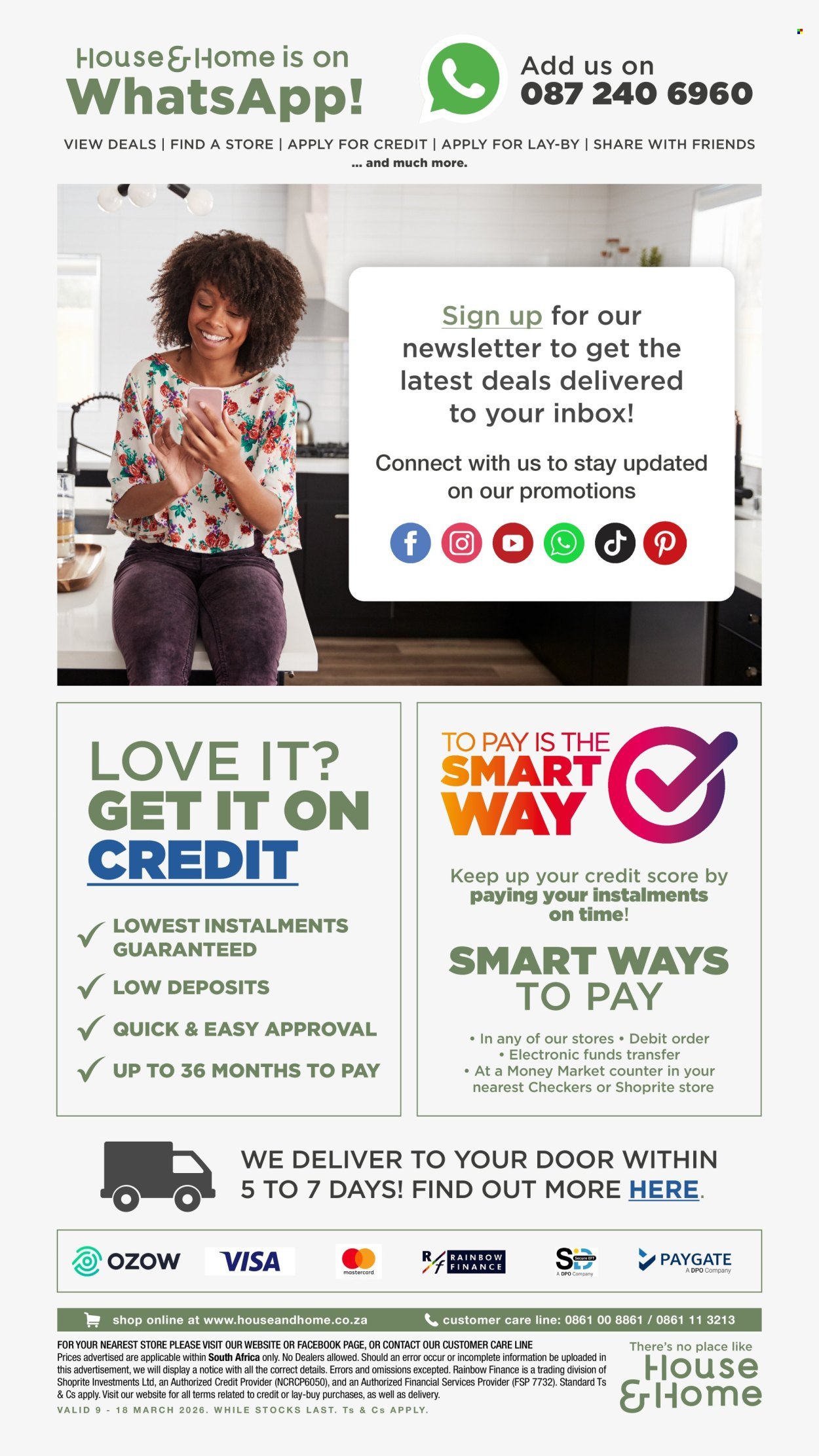 HOUSE & HOME specials - From Monday 9 Mar 2026 (2026-03-09 - 2026-03-18) | 26