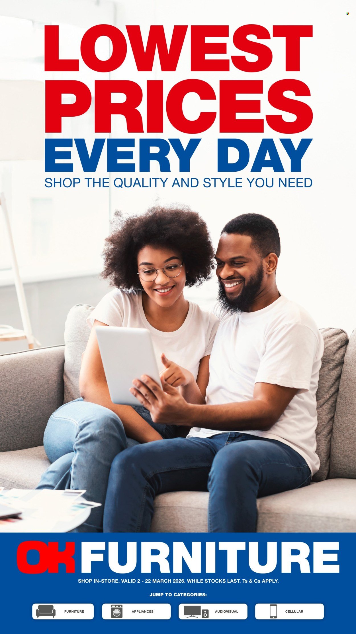 OK FURNITURE specials - From Monday 2 Mar 2026 (2026-03-02 - 2026-03-22) | 1