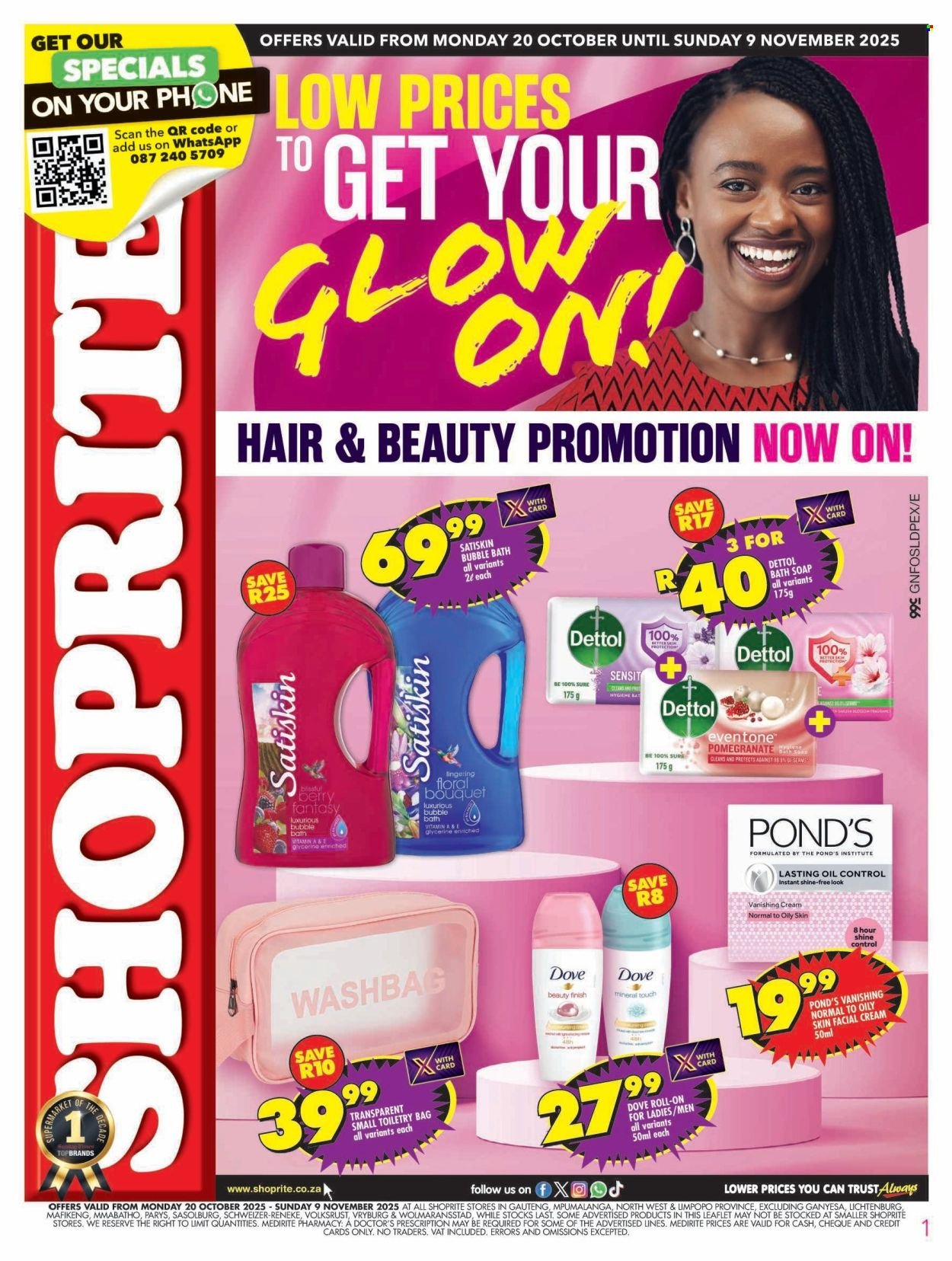 SHOPRITE specials - Hair and Beauty Gauteng (2025-10-20 - 2025-11-09) | 1
