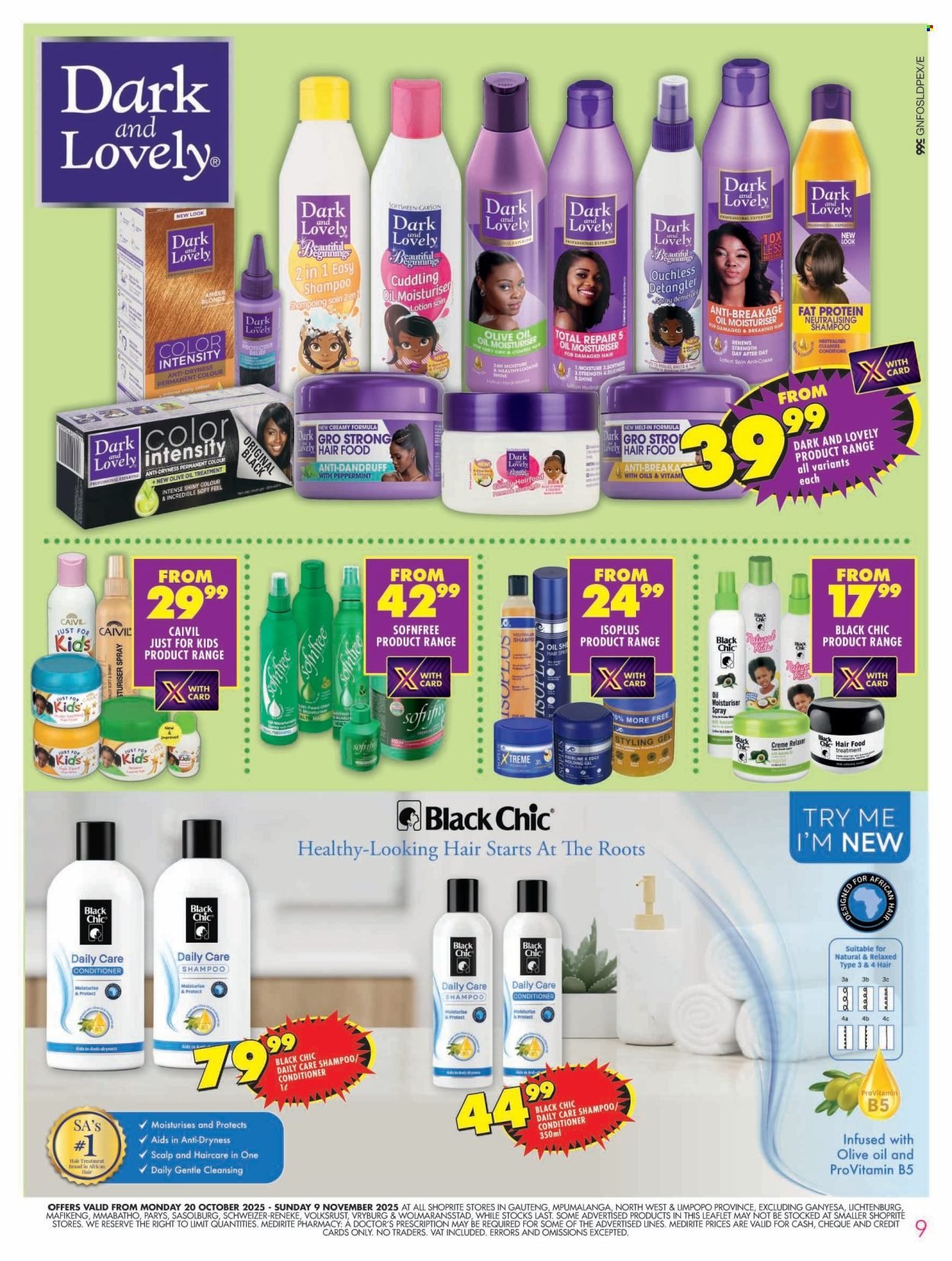 SHOPRITE specials - Hair and Beauty Gauteng (2025-10-20 - 2025-11-09) | 9
