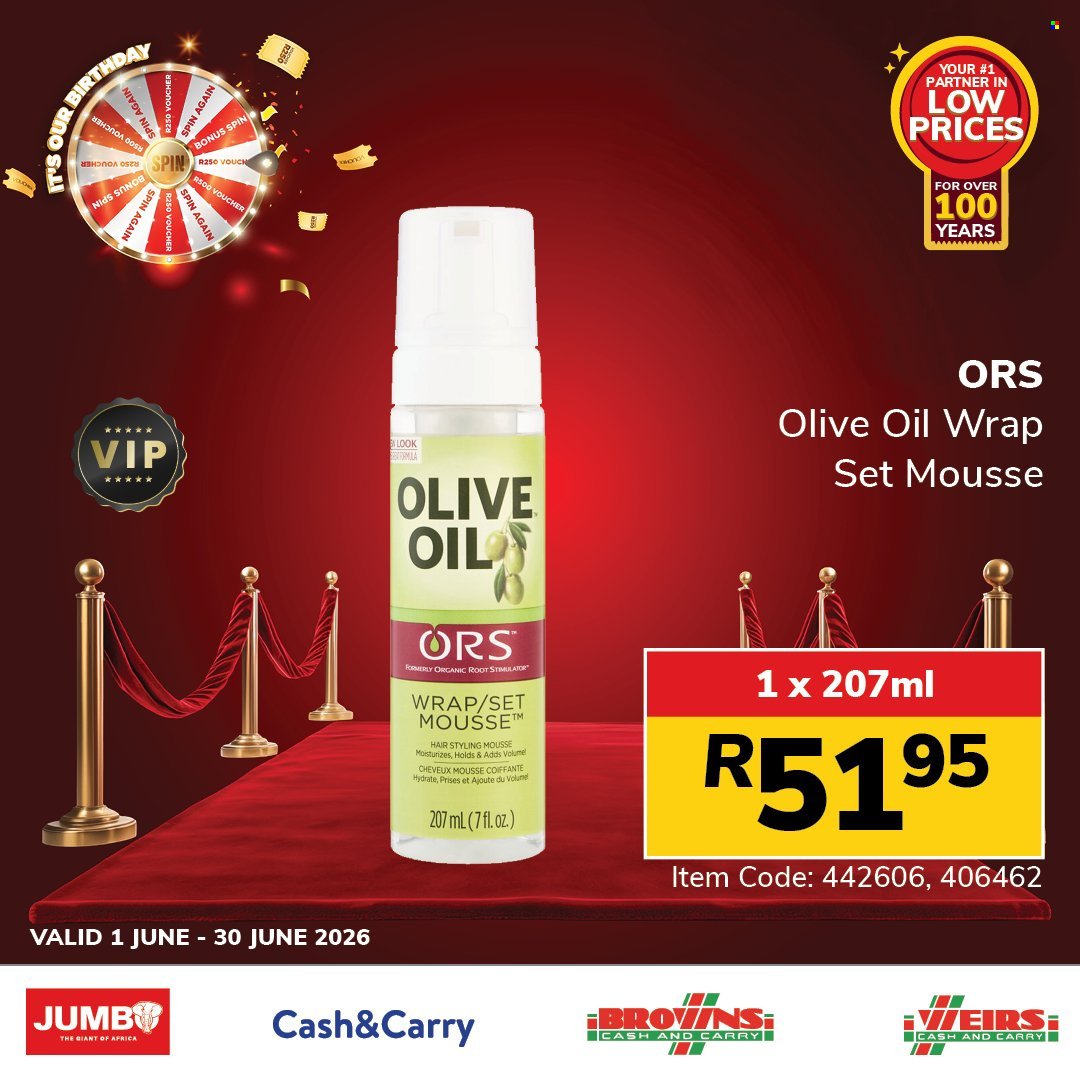 JUMBO CASH & CARRY specials - From Monday 1 Jun 2026