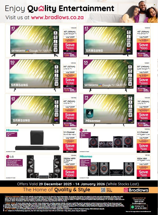 BRADLOWS specials - From Monday 29 Dec 2025 (2025-12-29 - 2026-01-14) | 10