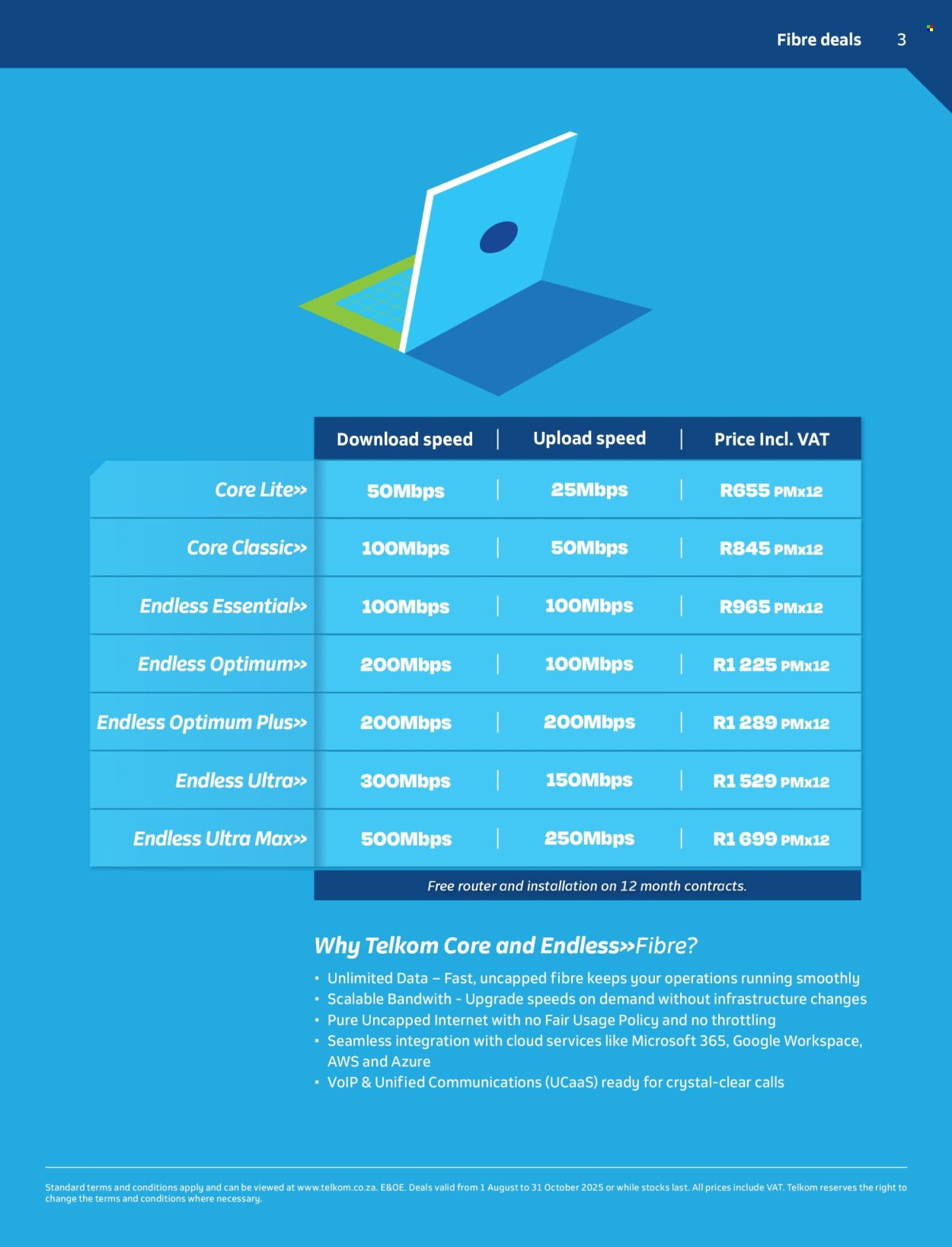 TELKOM specials - From Friday 1 Aug 2025 (2025-08-01 - 2025-10-31) | 3