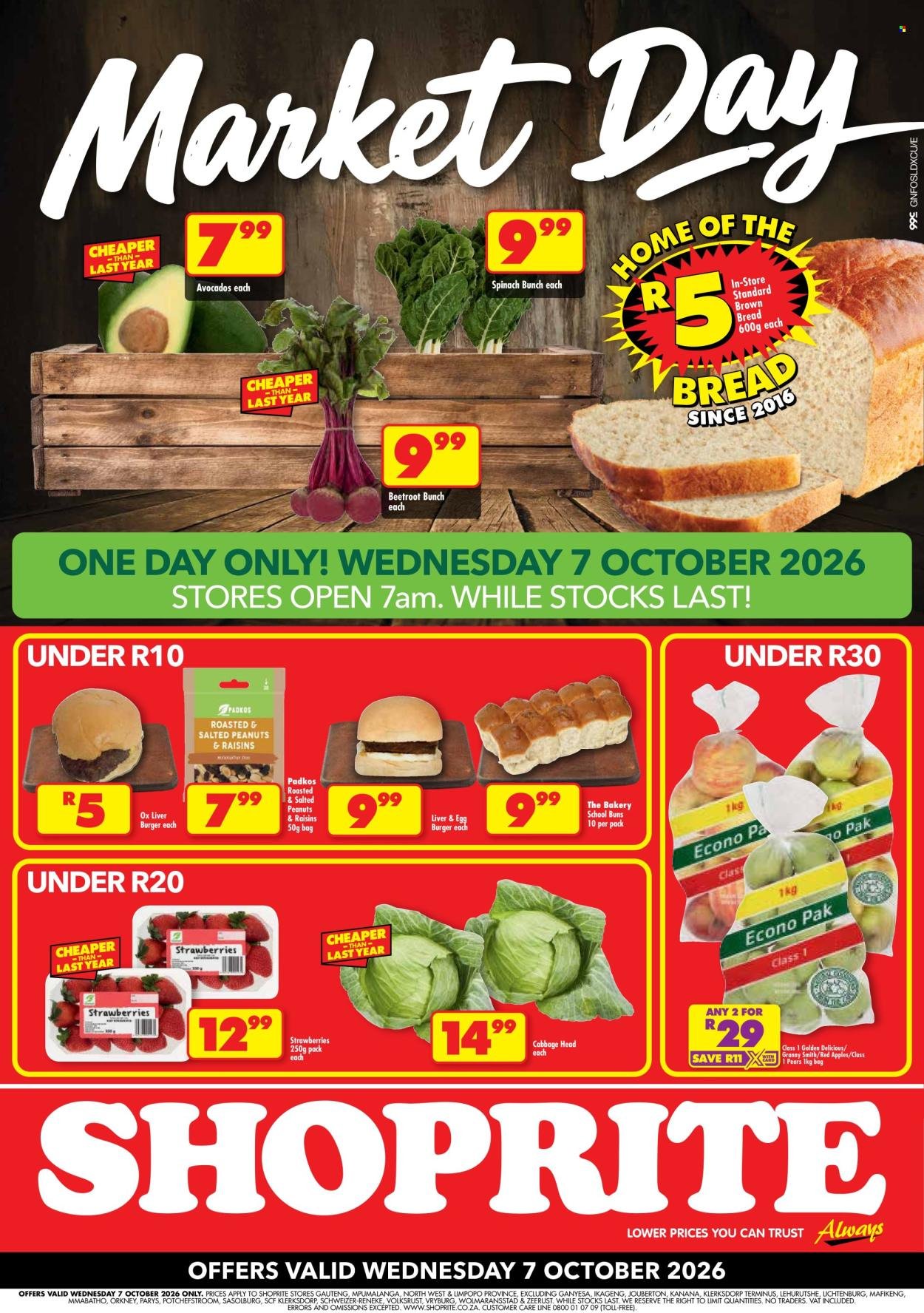 SHOPRITE specials - Market Day Deals