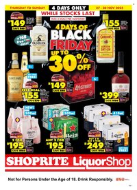 SHOPRITE specials - LiquorShop Black Friday (2025-11-27 - 2025-11-30)