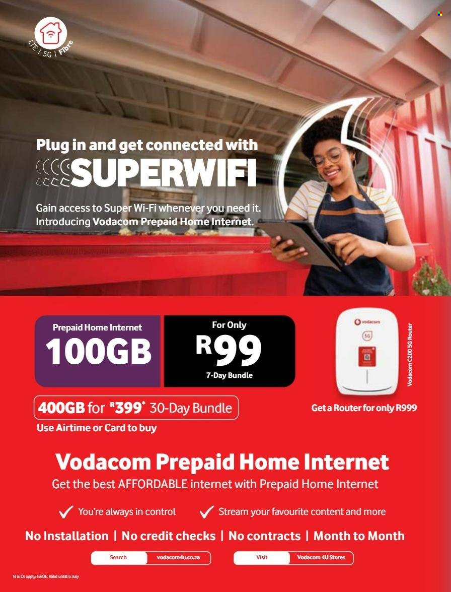 VODACOM specials - From Tuesday 9 Jun 2026