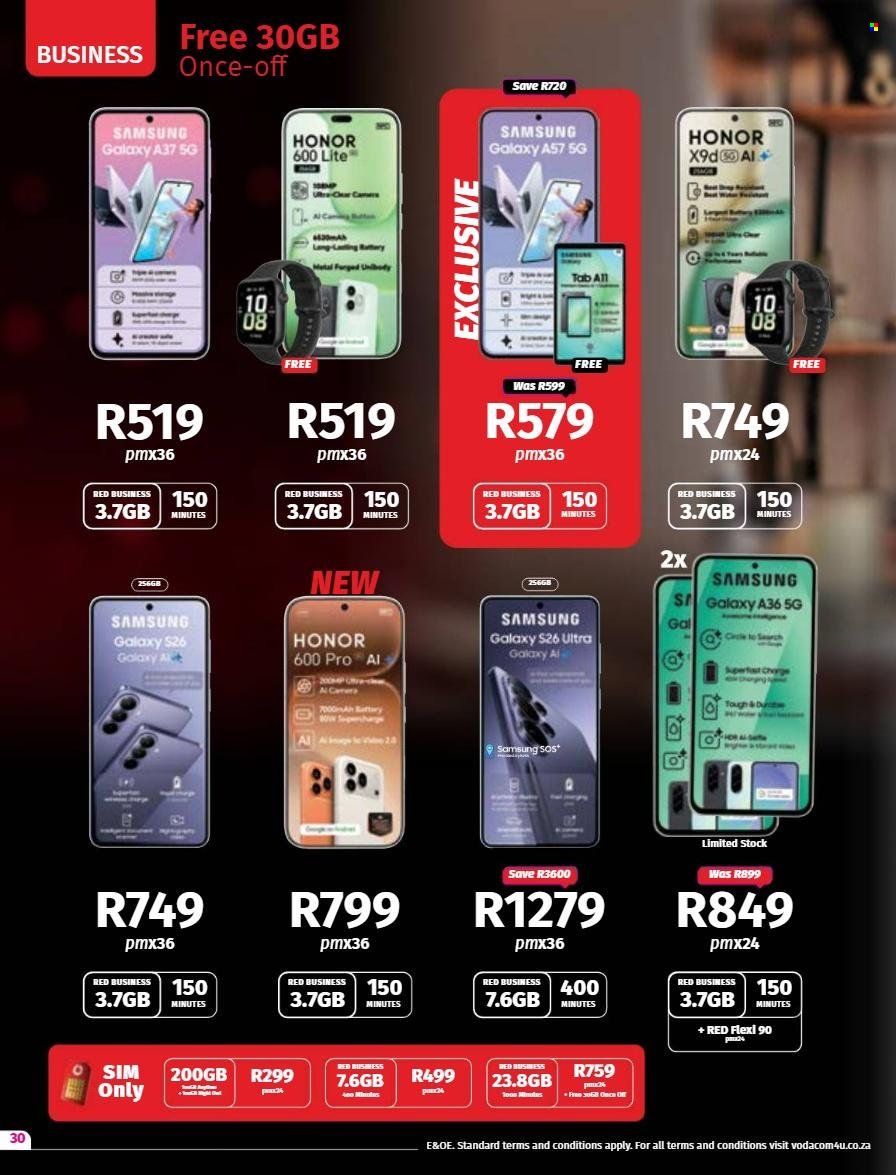 VODACOM specials - From Tuesday 9 Jun 2026