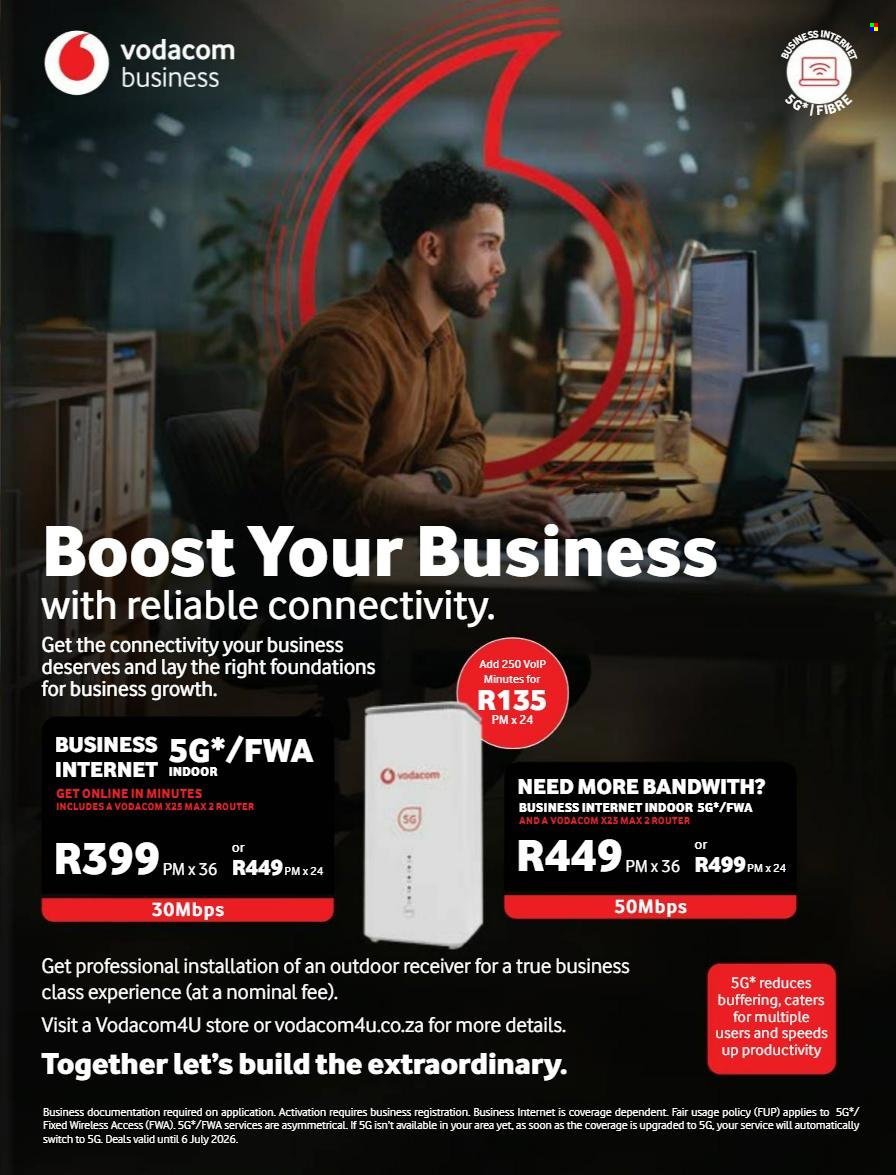 VODACOM specials - From Tuesday 9 Jun 2026