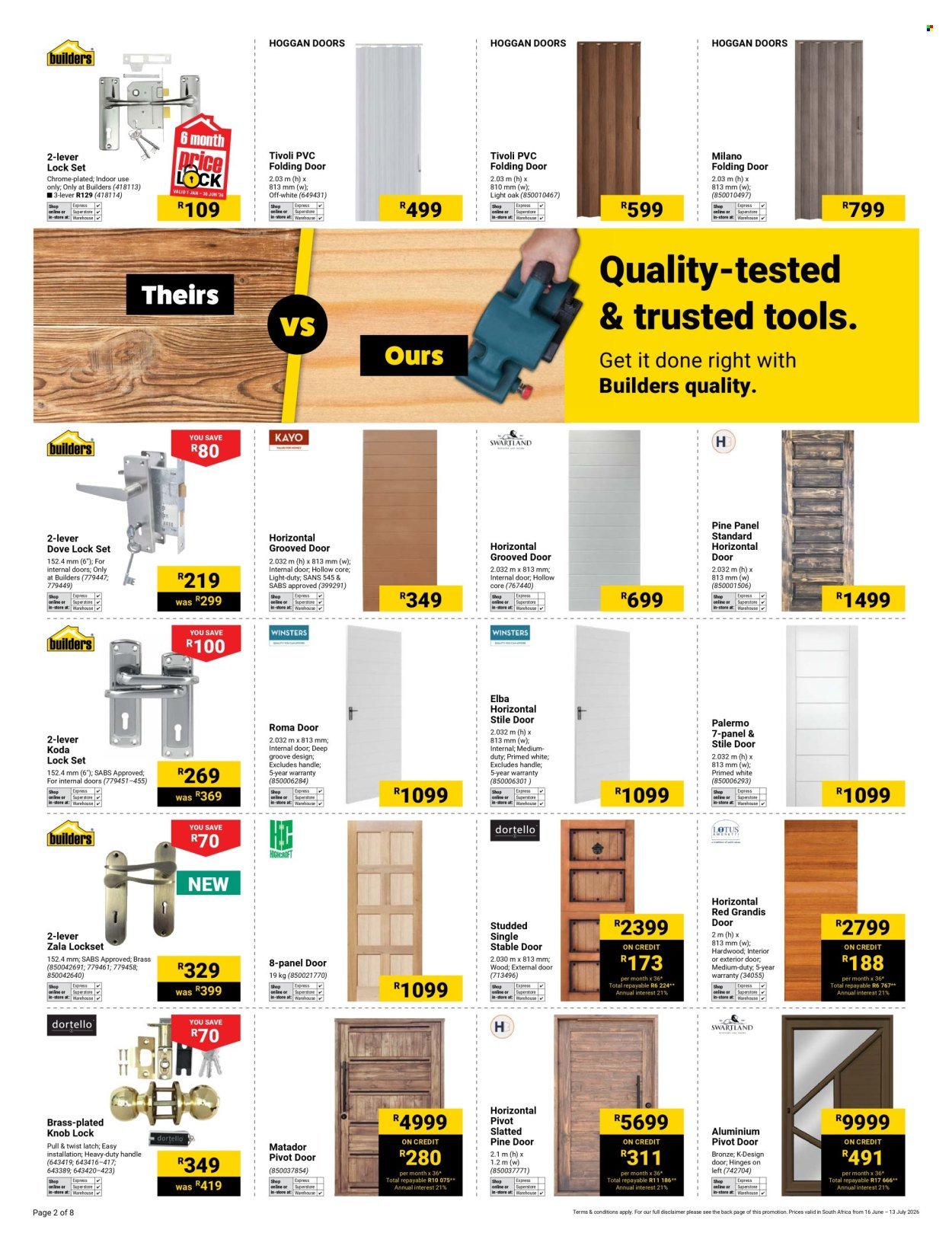 BUILDERS specials - Build with us