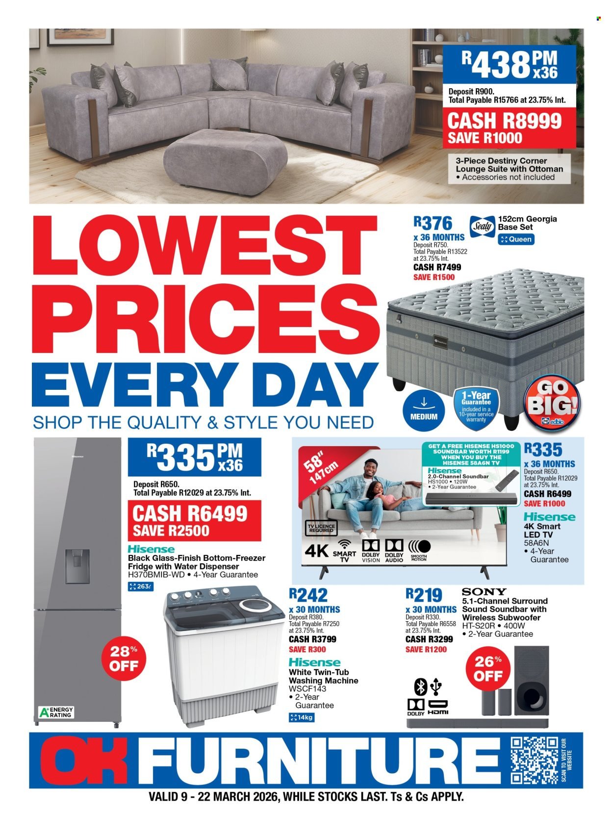 OK FURNITURE specials - From Monday 9 Mar 2026 (2026-03-09 - 2026-03-22) | 1