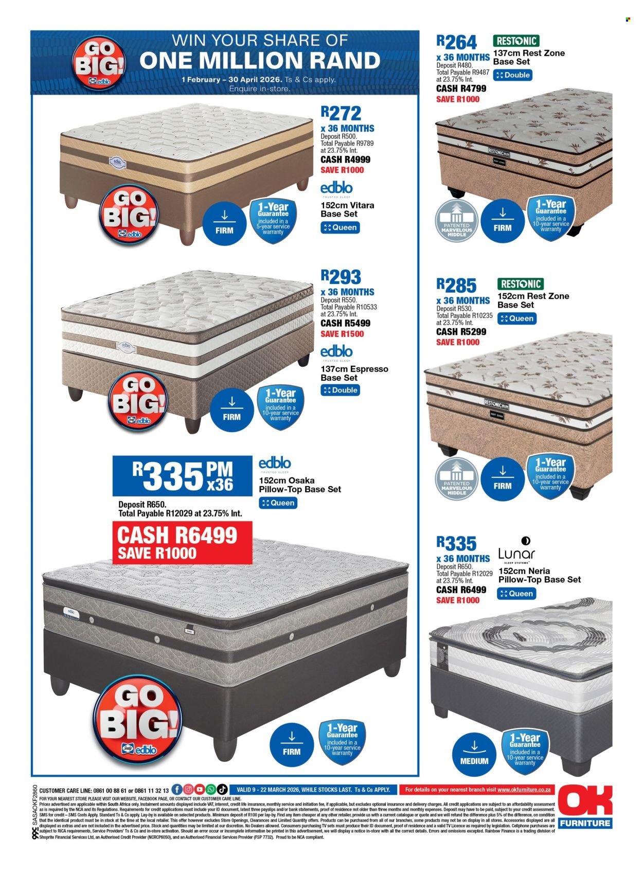 OK FURNITURE specials - From Monday 9 Mar 2026 (2026-03-09 - 2026-03-22) | 12