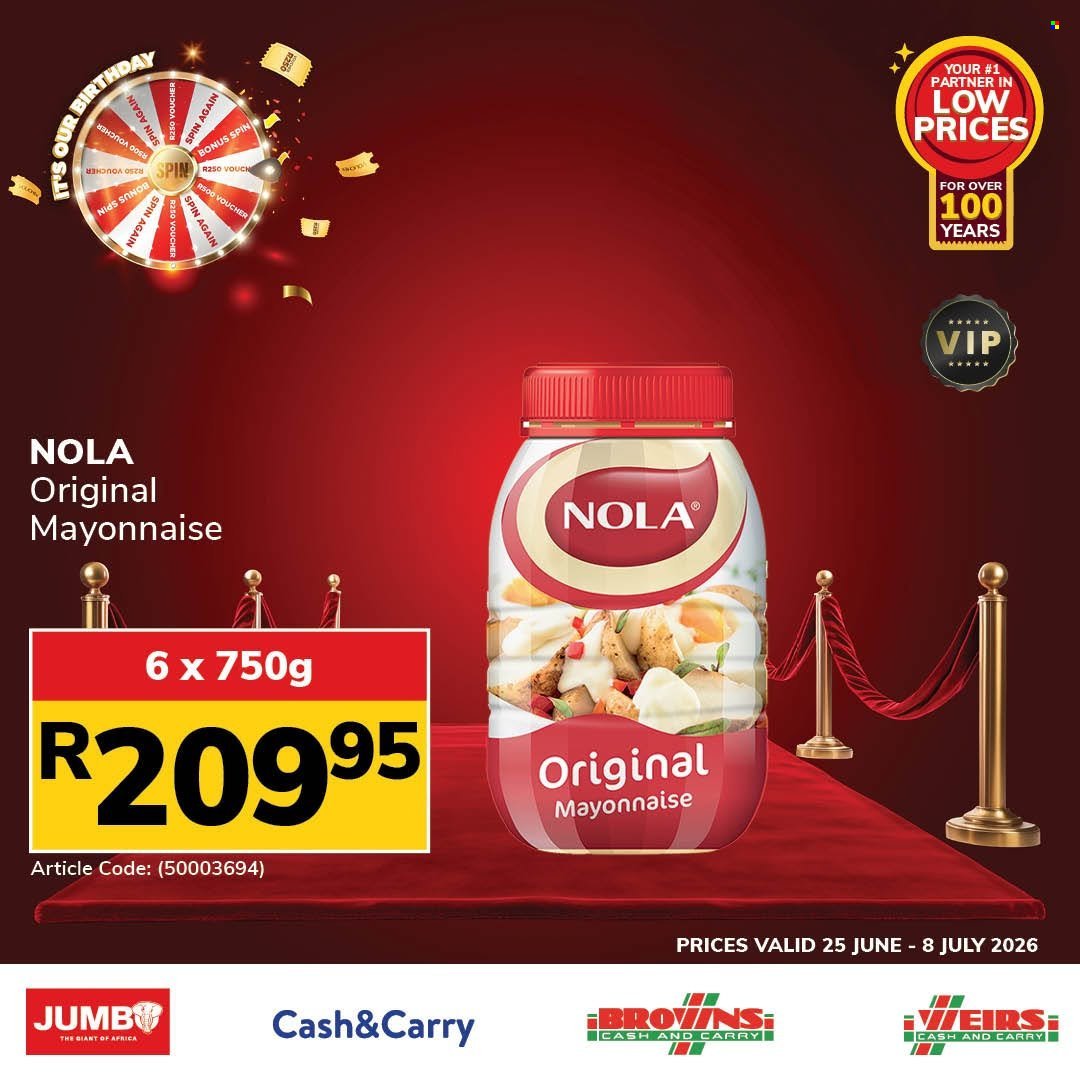 JUMBO CASH & CARRY specials - From Thursday 25 Jun 2026