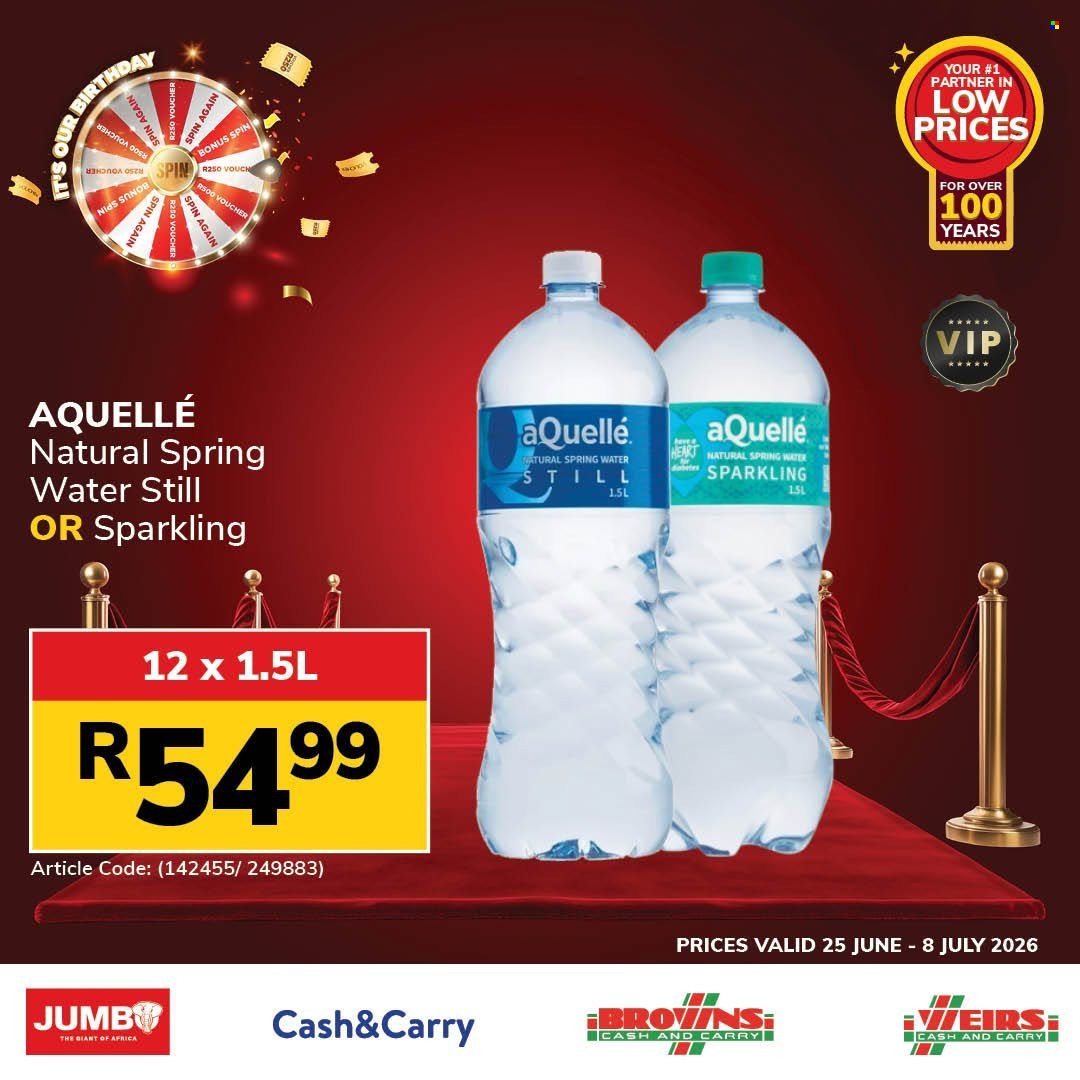 JUMBO CASH & CARRY specials - From Thursday 25 Jun 2026