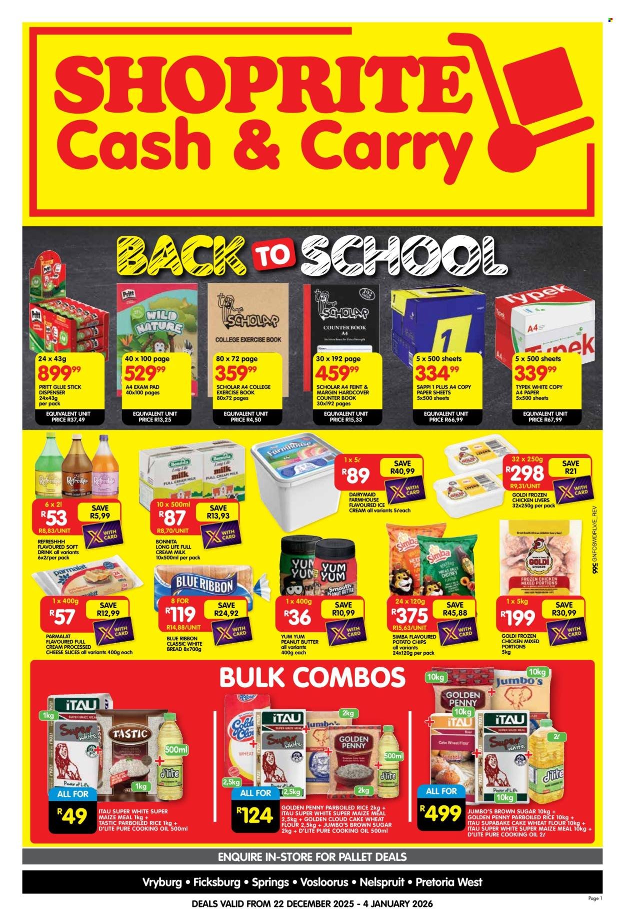 SHOPRITE specials - Cash & Carry Back To School Savings Gauteng (2025-12-22 - 2026-01-04) | 1