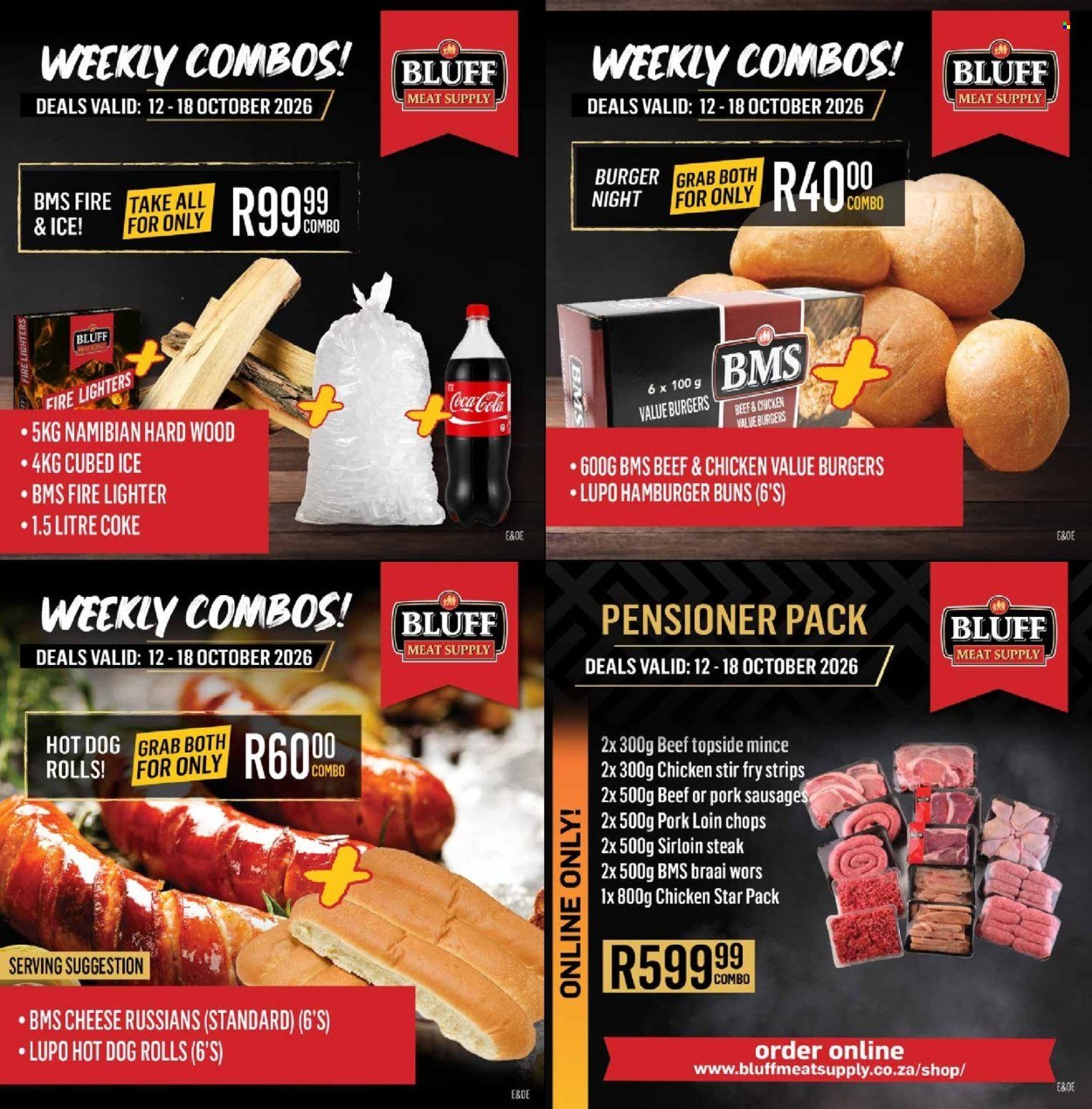 BLUFF MEAT SUPPLY specials - From Monday 12 Oct 2026
