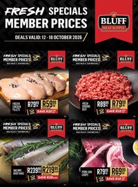 BLUFF MEAT SUPPLY specials - From Monday 12 Oct 2026