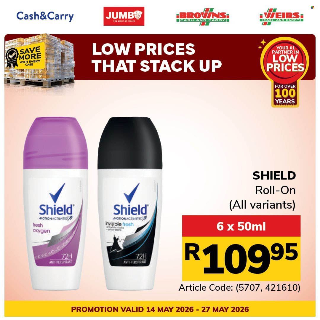 JUMBO CASH & CARRY specials - From Thursday 14 May 2026