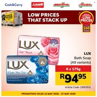 JUMBO CASH & CARRY specials - From Thursday 14 May 2026