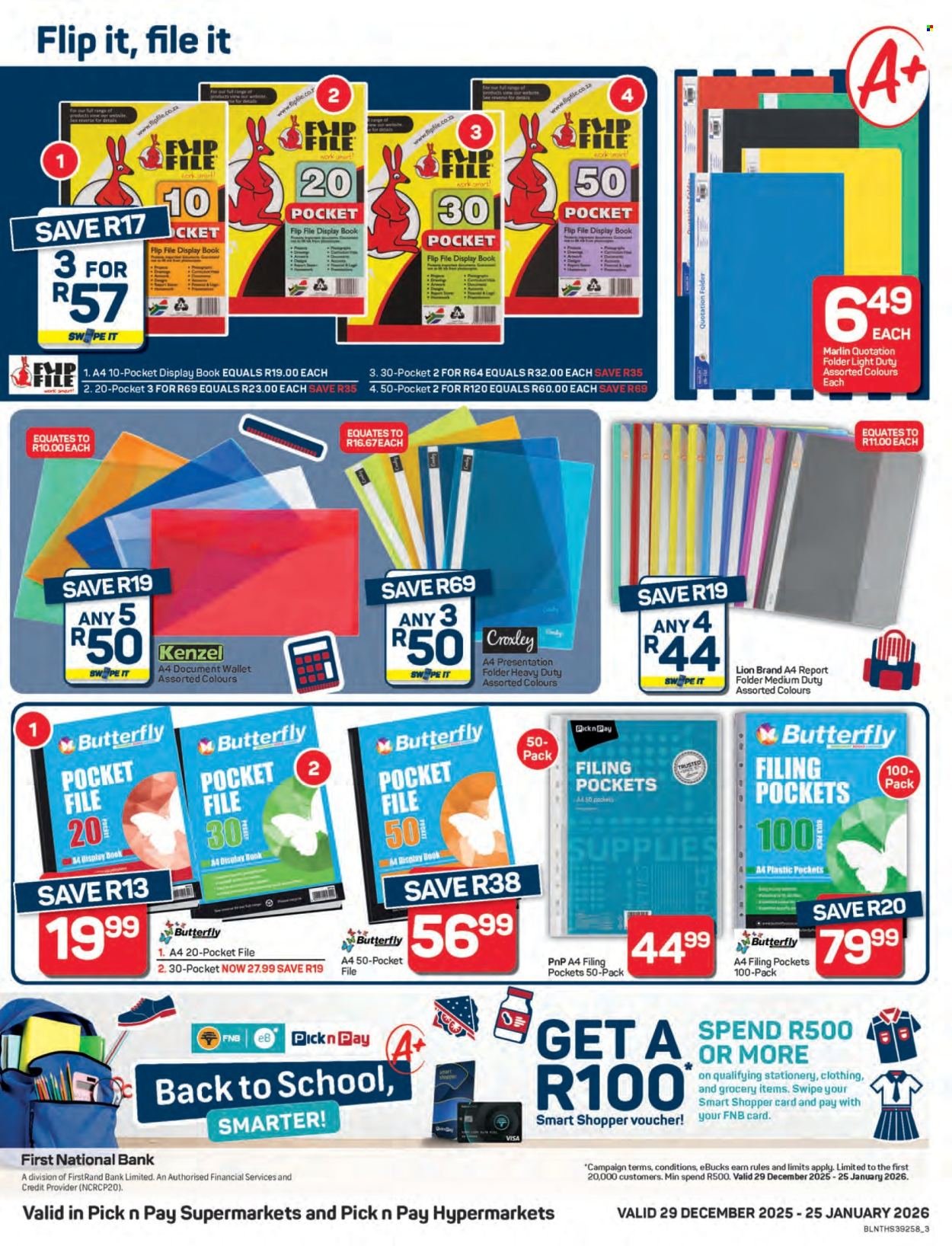PICK N PAY specials - Back To School Specials (2025-12-29 - 2026-01-25) | 3