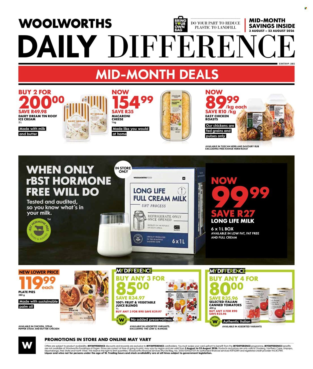 WOOLWORTHS specials - Daily Difference
