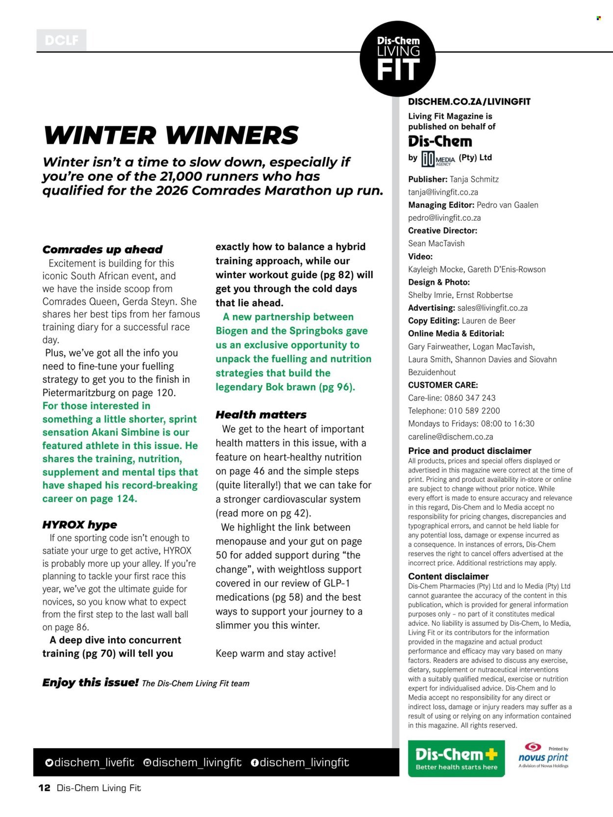 DIS-CHEM specials - Winter 2026