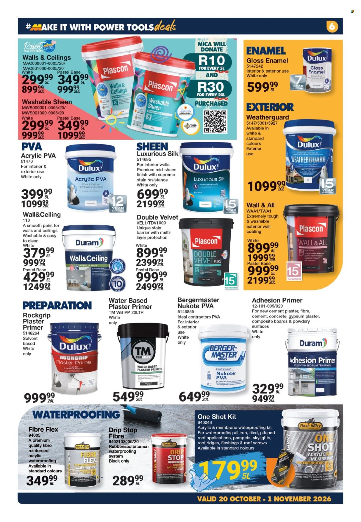 MICA specials - From Tuesday 20 Oct 2026