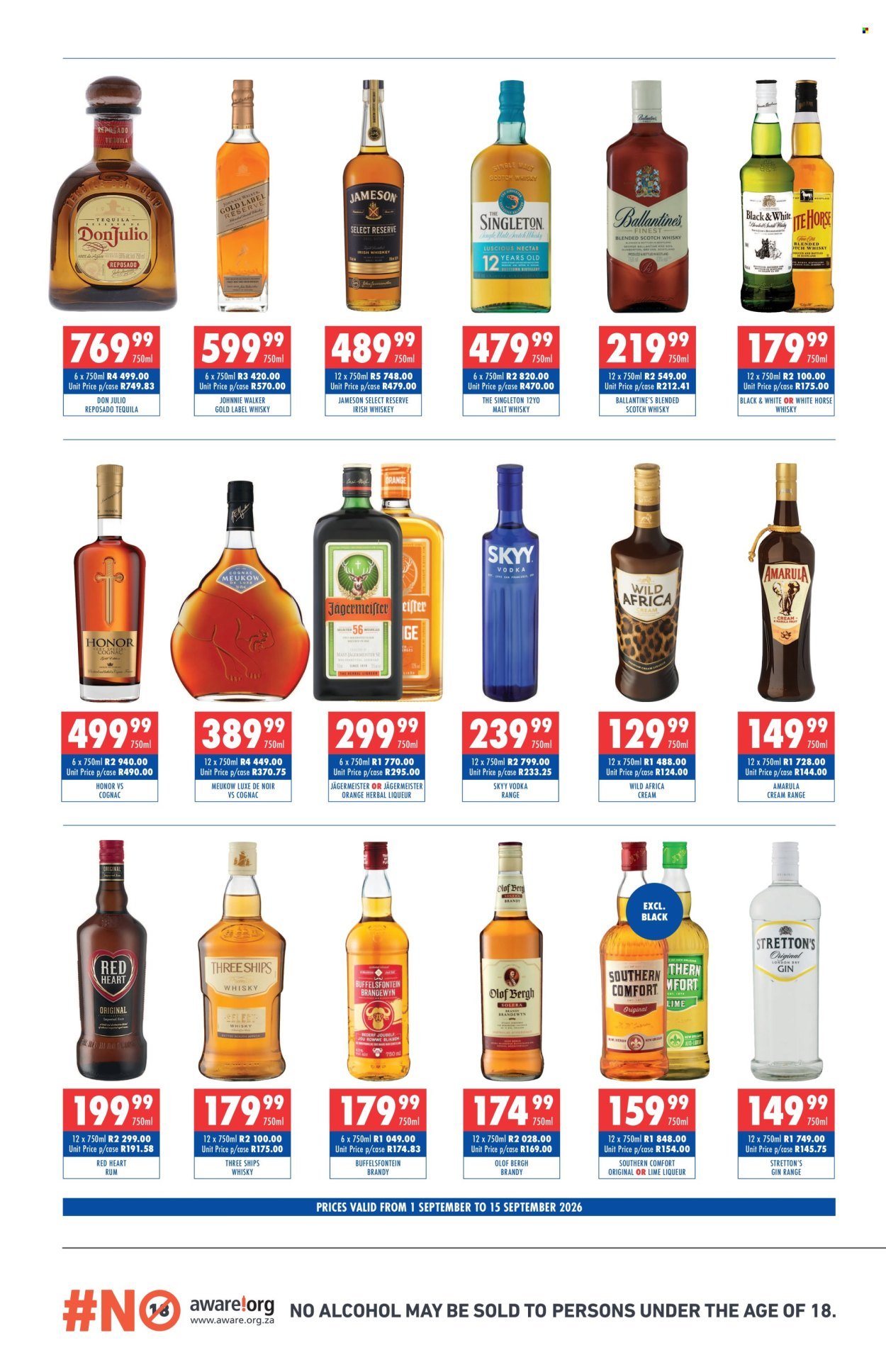 ULTRA LIQUORS specials - From Tuesday 1 Sept 2026