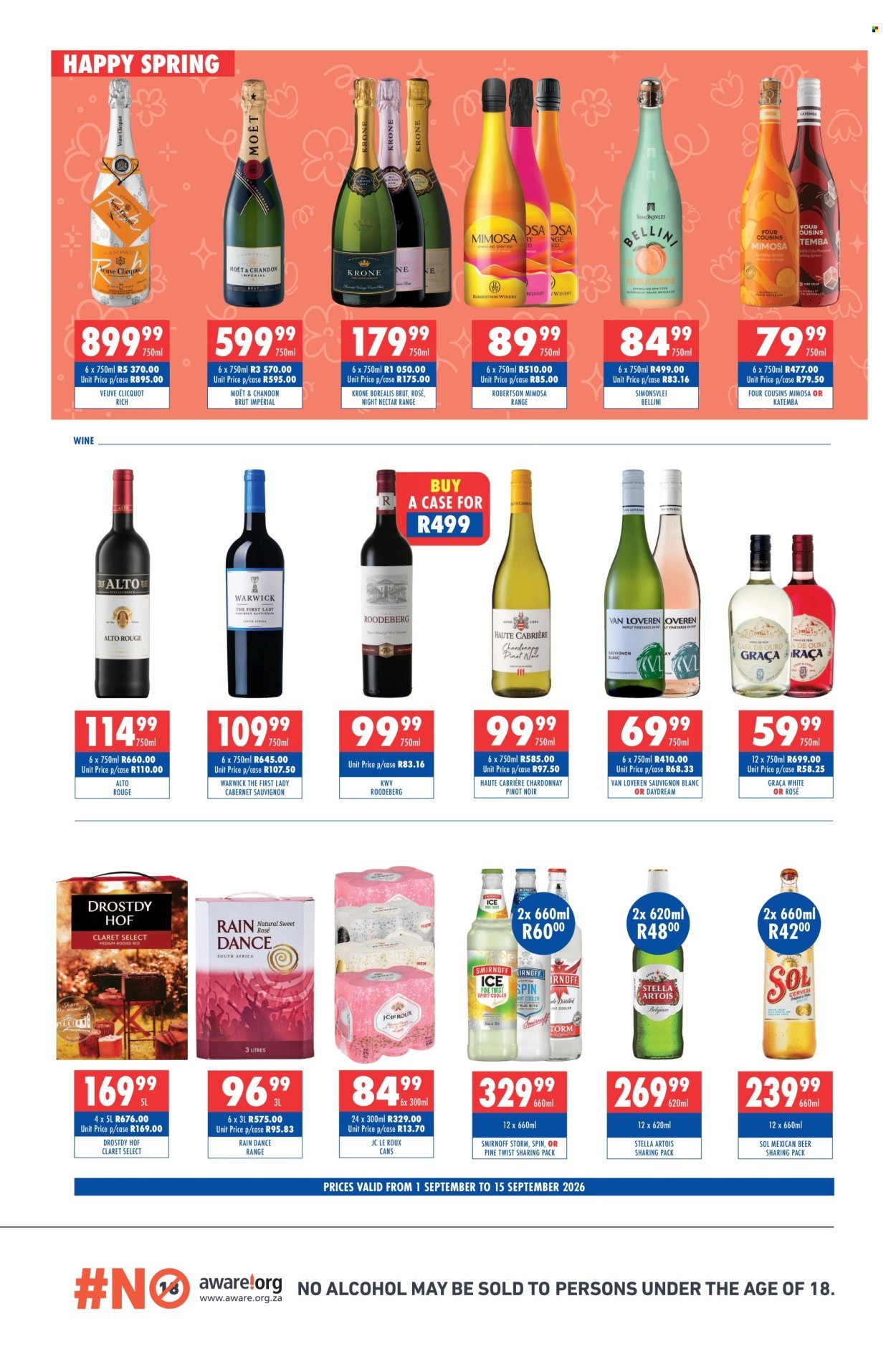 ULTRA LIQUORS specials - From Tuesday 1 Sept 2026