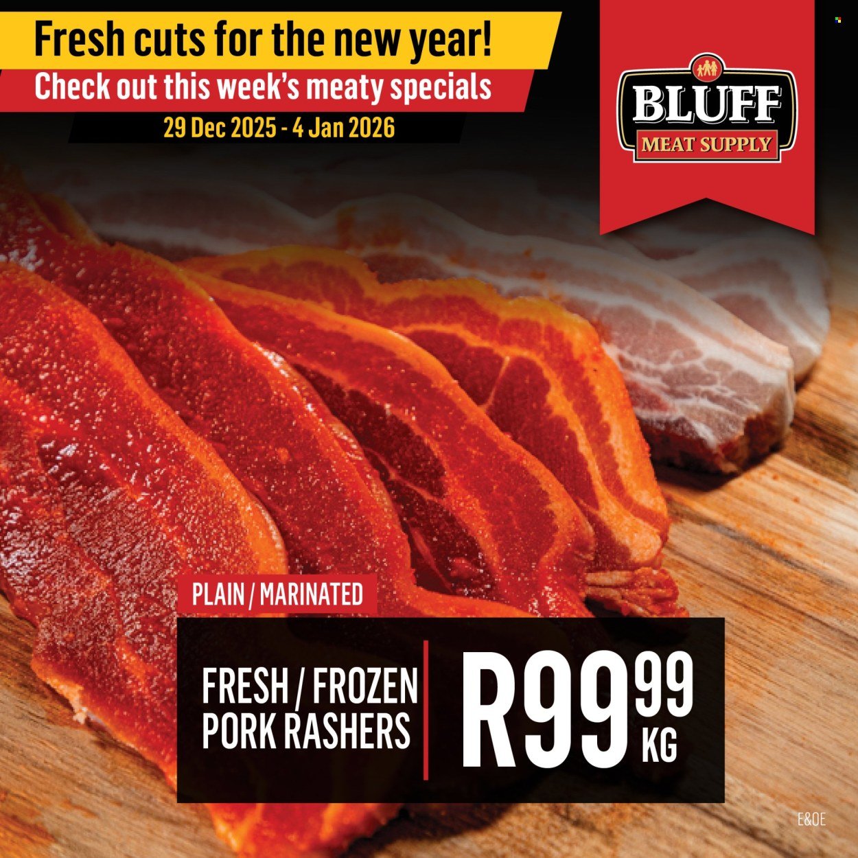 BLUFF MEAT SUPPLY specials - From Monday 29 Dec 2025 (2025-12-29 - 2026-01-04) | 2
