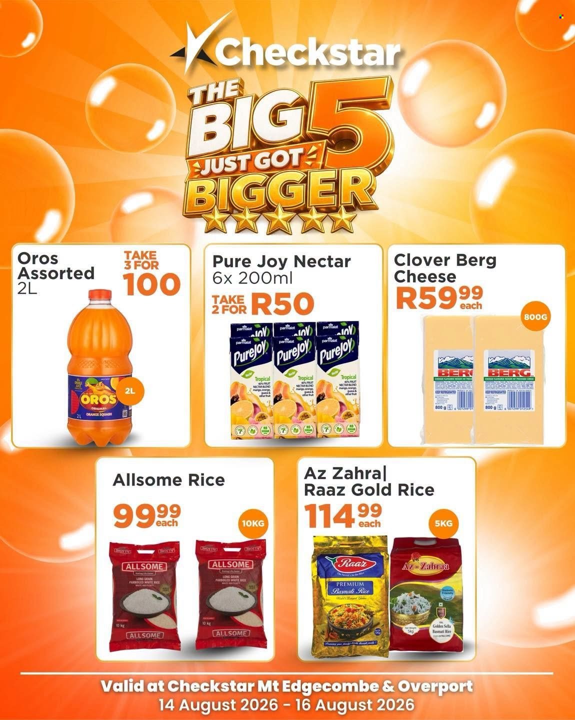 CHECKSTAR specials - From Friday 14 Aug 2026