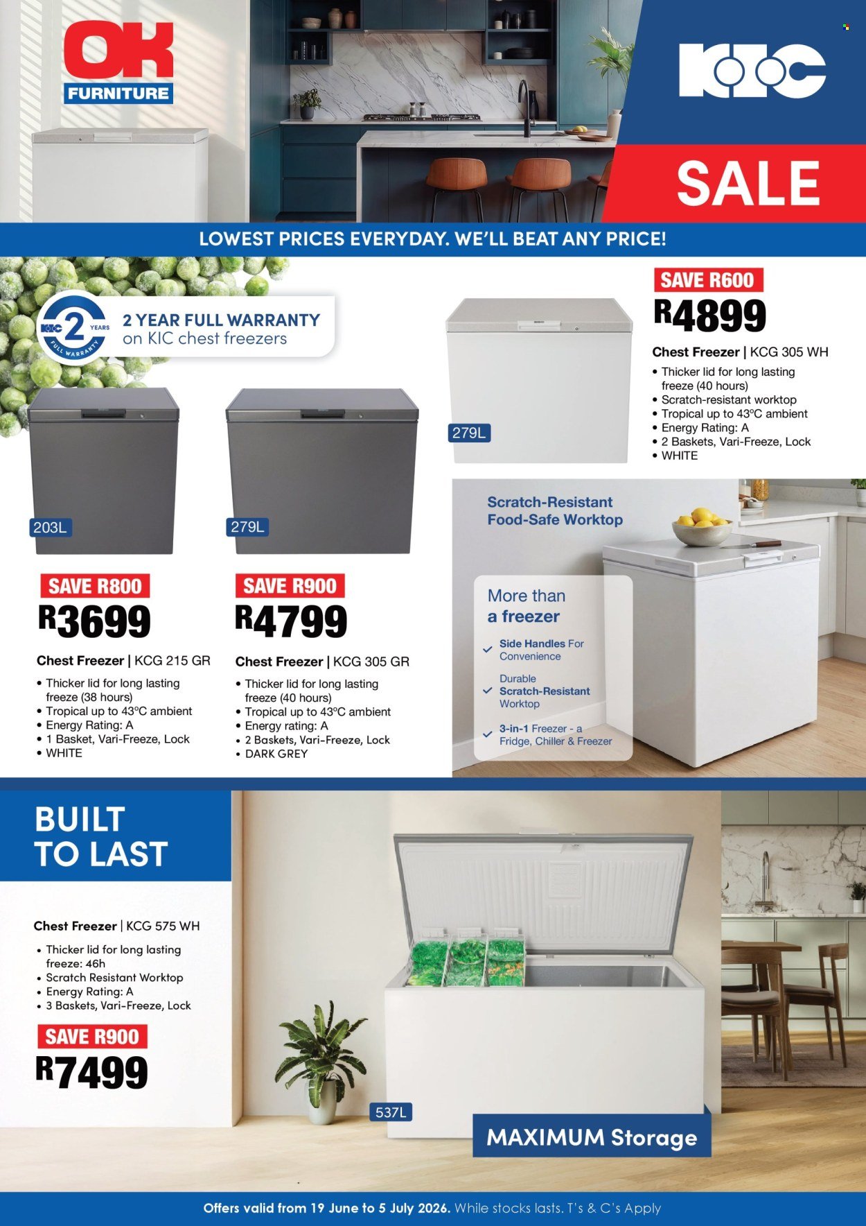 OK FURNITURE specials - From Friday 19 Jun 2026