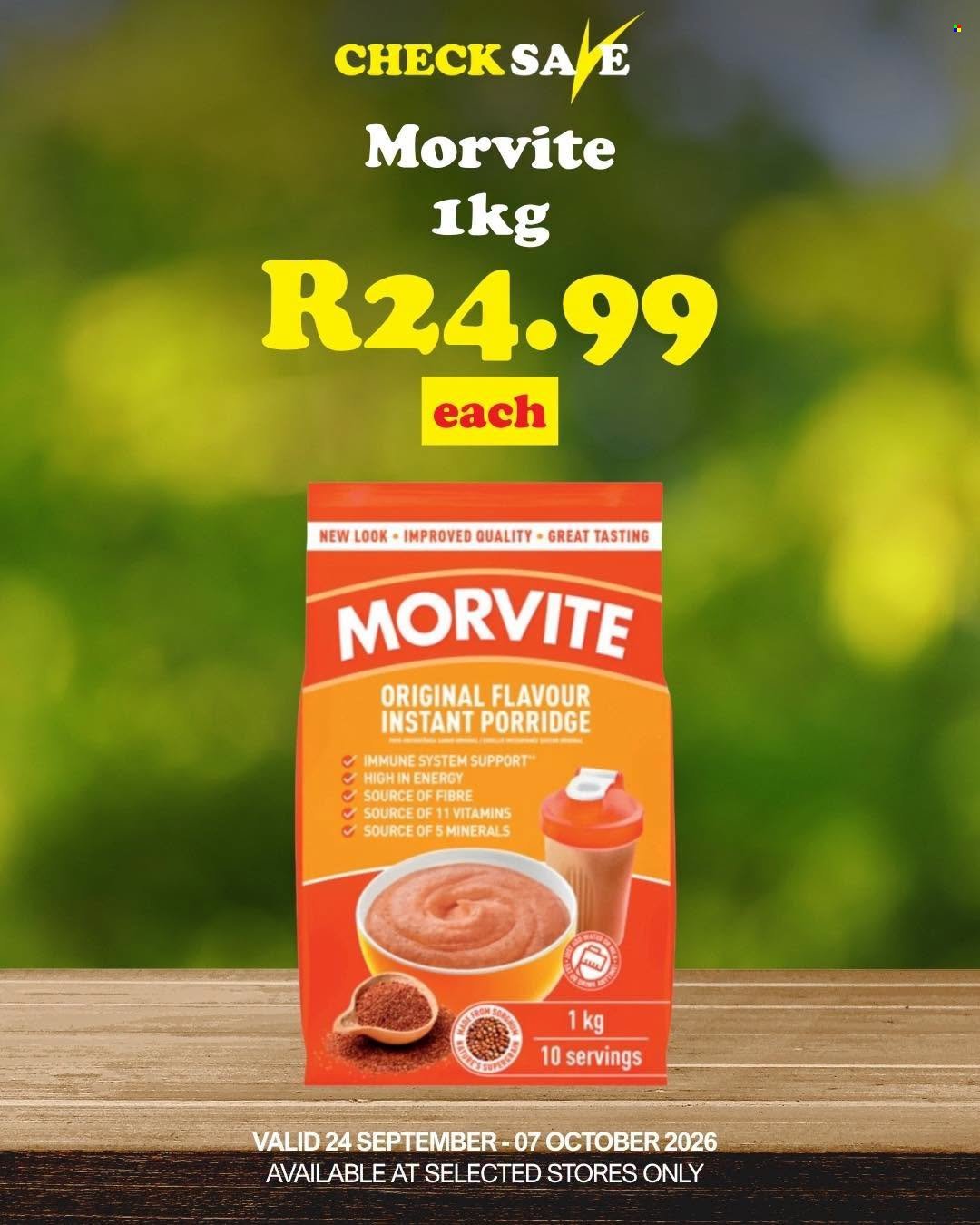 CHECK SAVE specials - From Thursday 24 Sept 2026