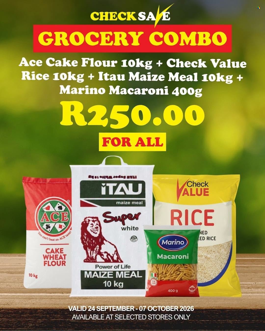 CHECK SAVE specials - From Thursday 24 Sept 2026